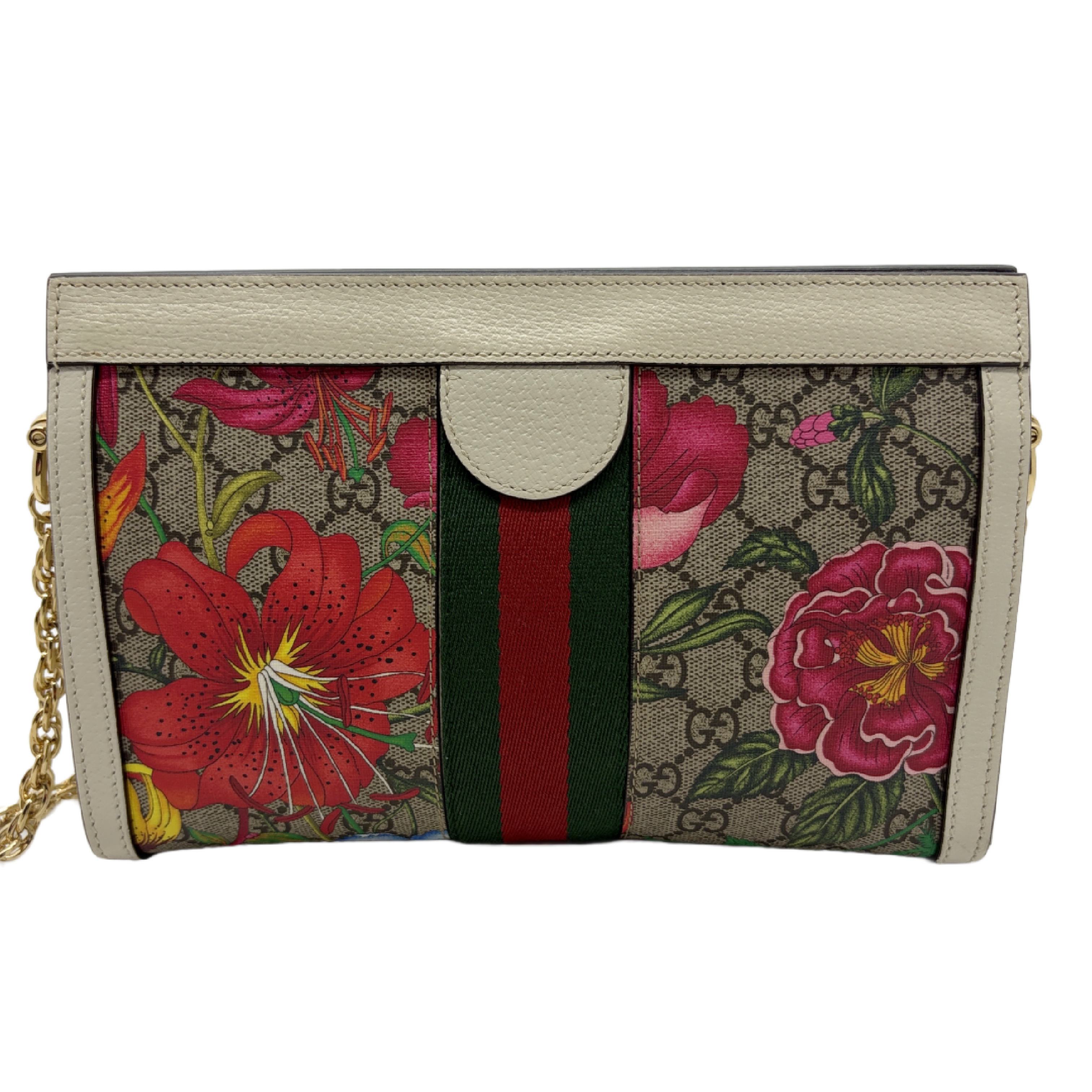Ophidia GG Flora Shoulder Bag — view 2