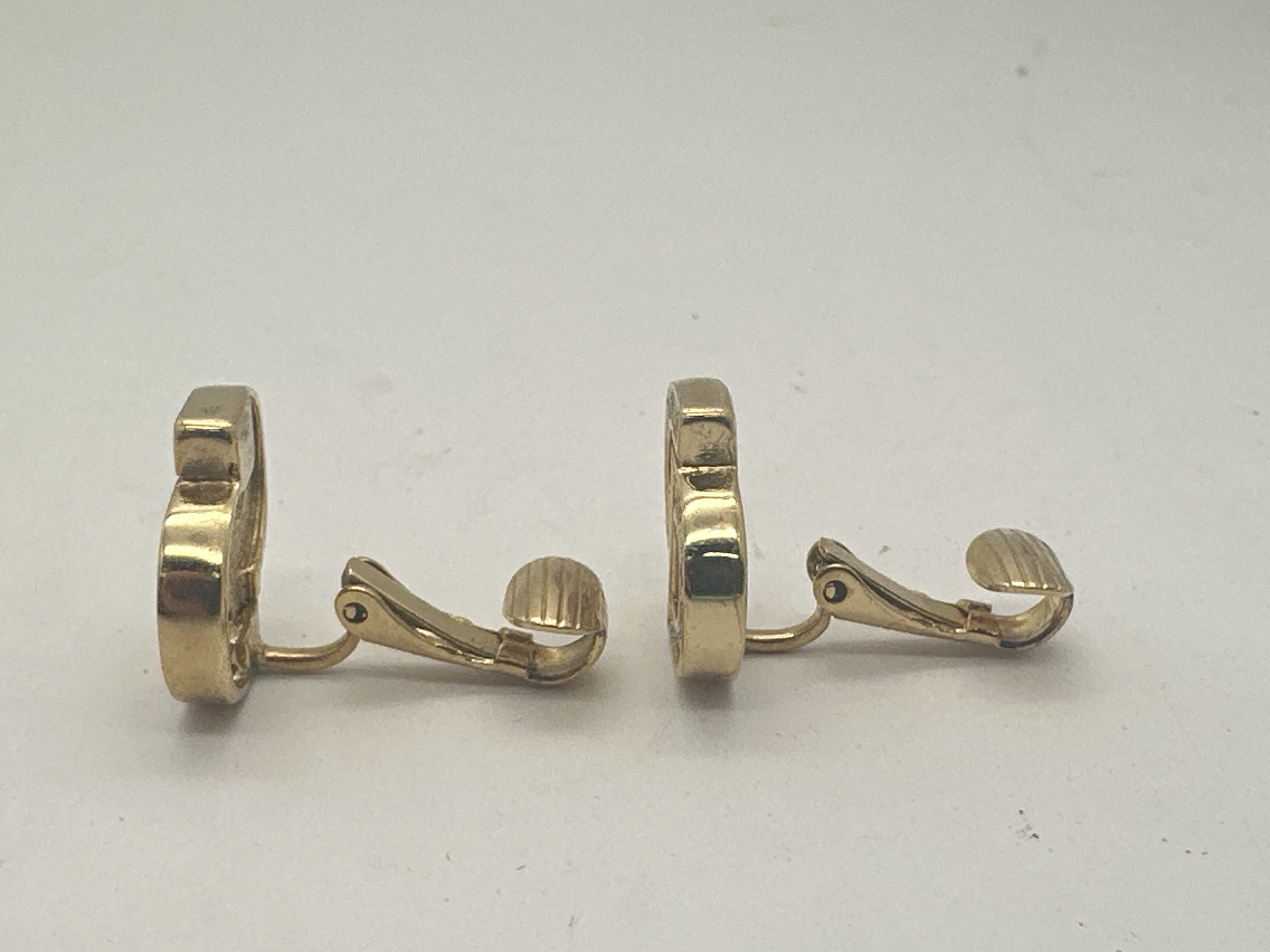 logo rhinestone earrings — view 2
