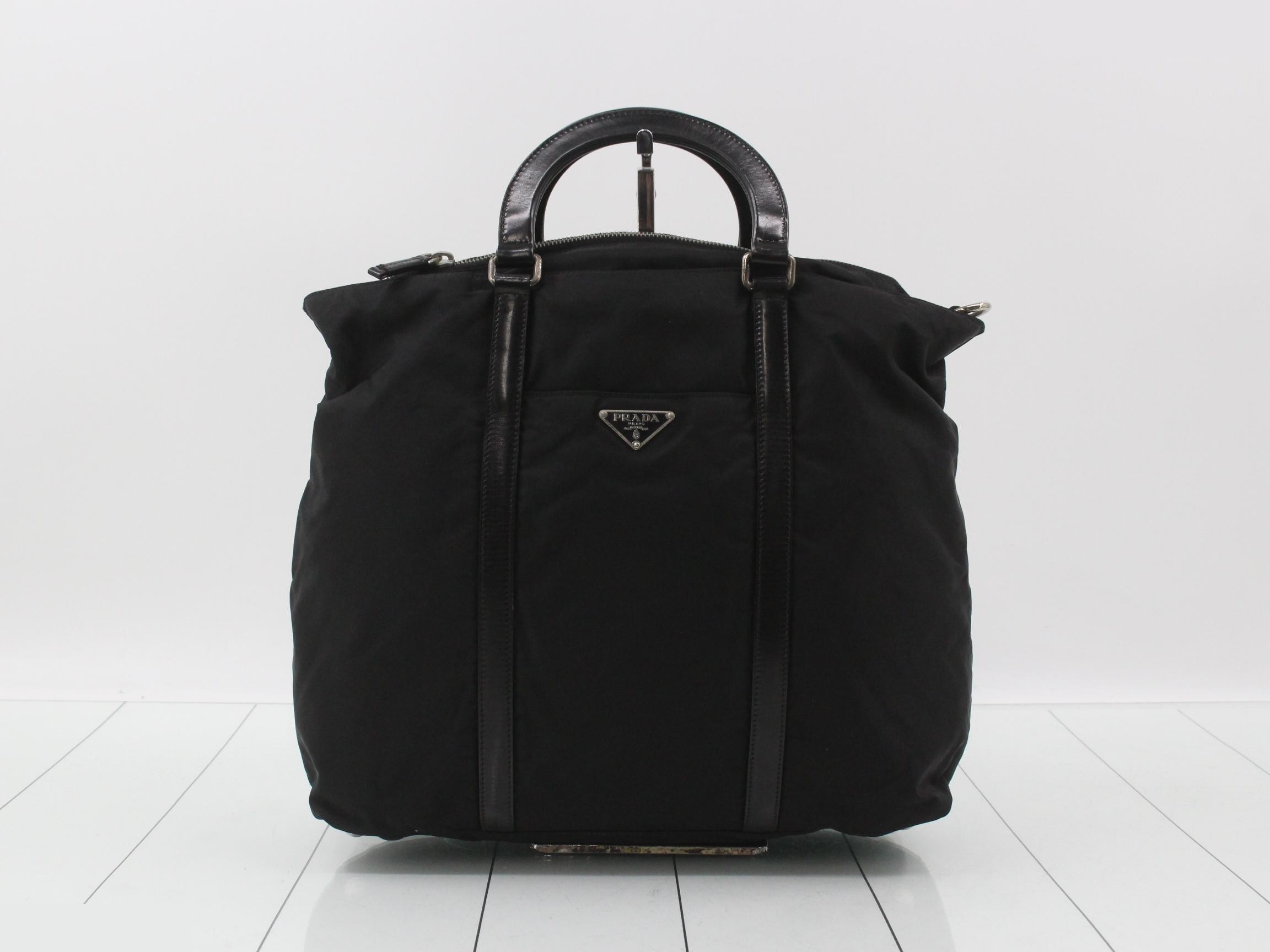 Nylon 2-Way Bag, Black, BN1057