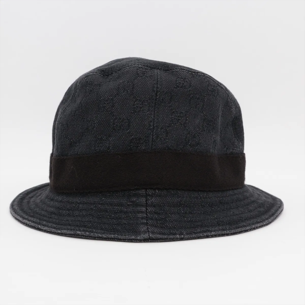 030367 GG Canvas Bucket Hat, Size L, Cotton x Polyurethane, Black. — view 3