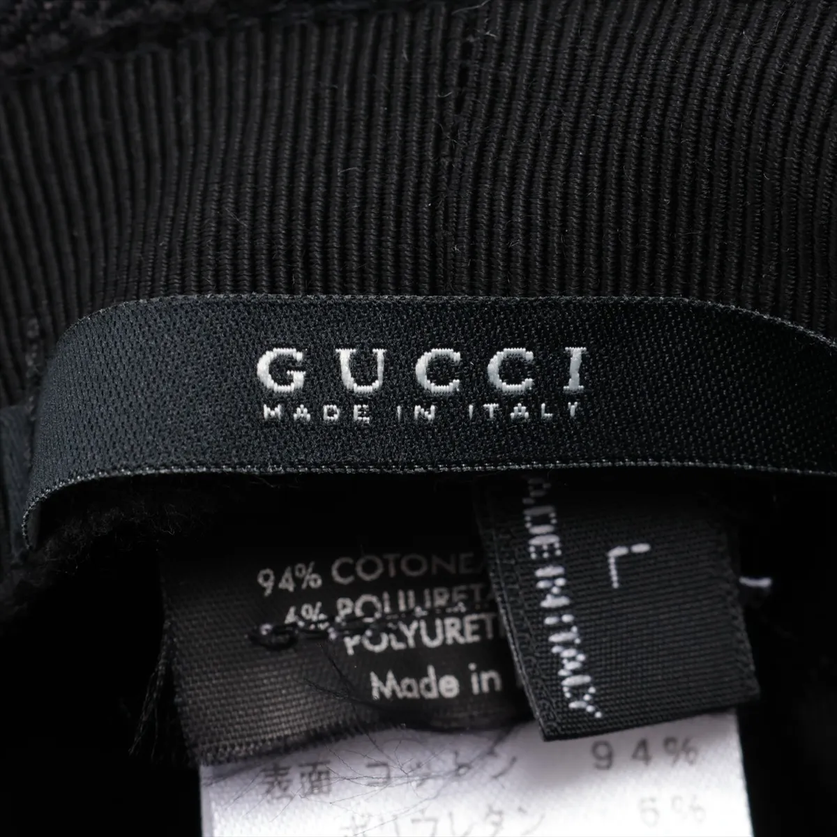 030367 GG Canvas Bucket Hat, Size L, Cotton x Polyurethane, Black. — view 5