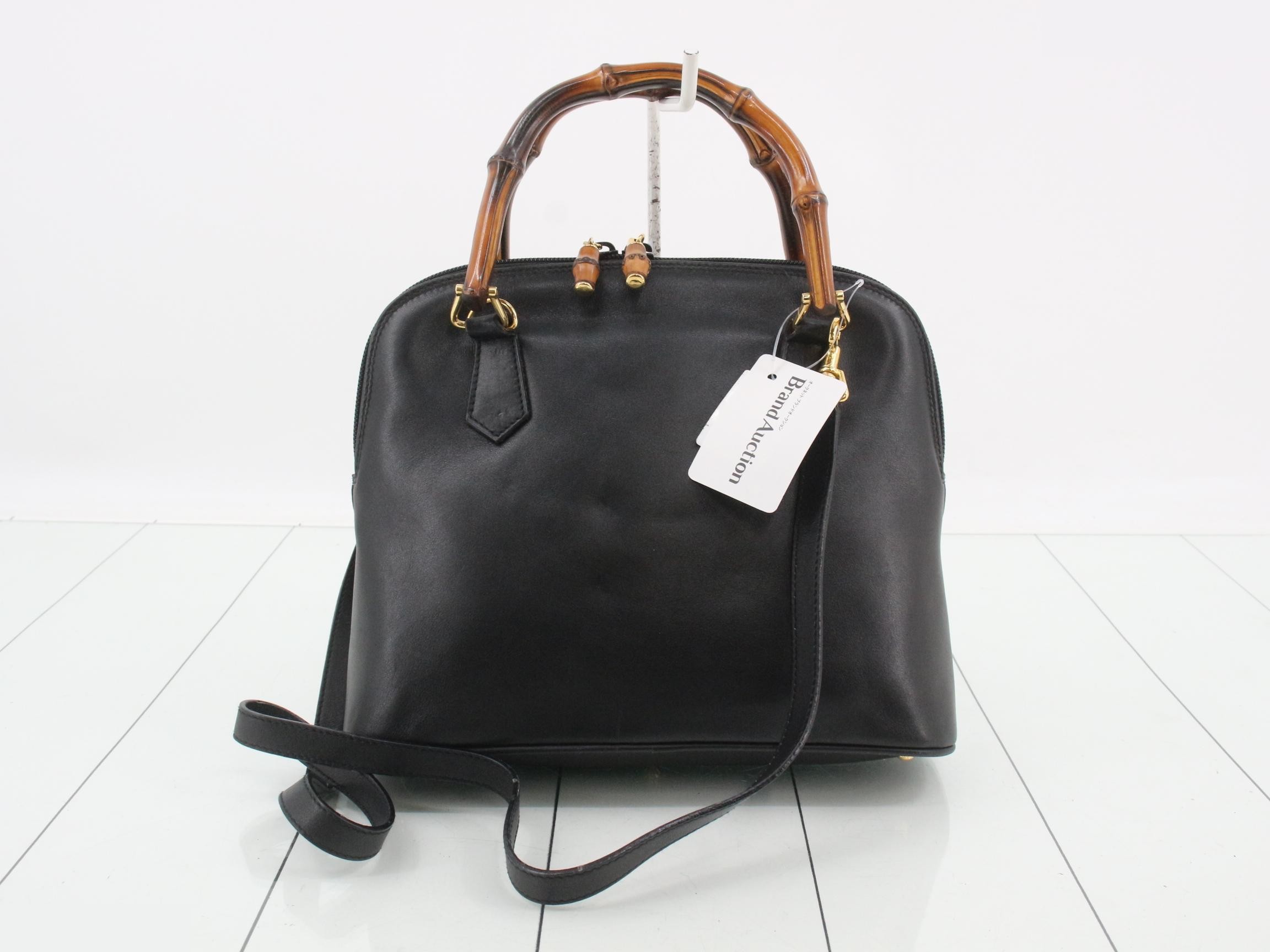 Bamboo 2-way Leather Shoulder Bag — view 2