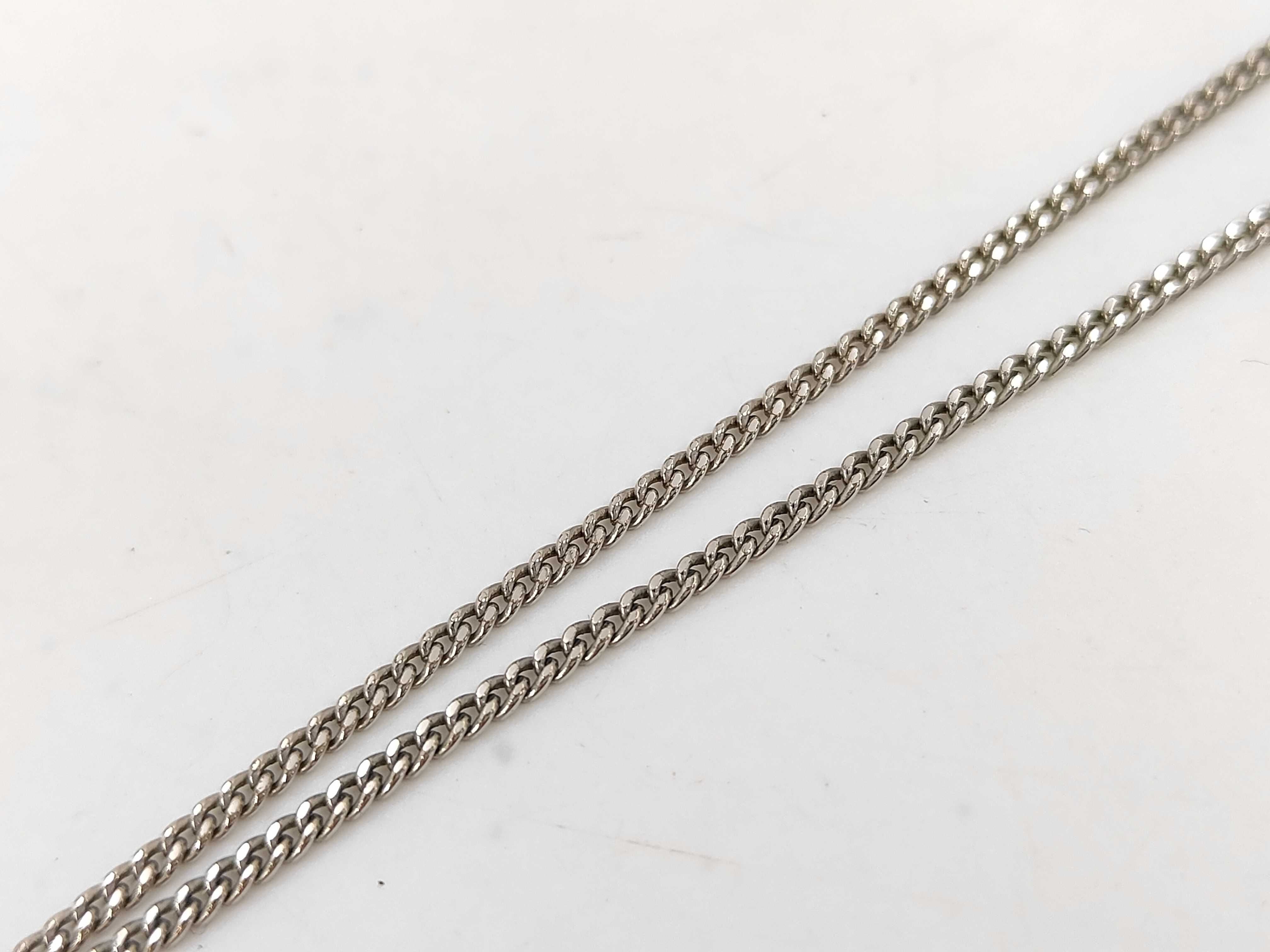 Necklace, Rhinestone, Coco Mark, Silver Necklace — view 6