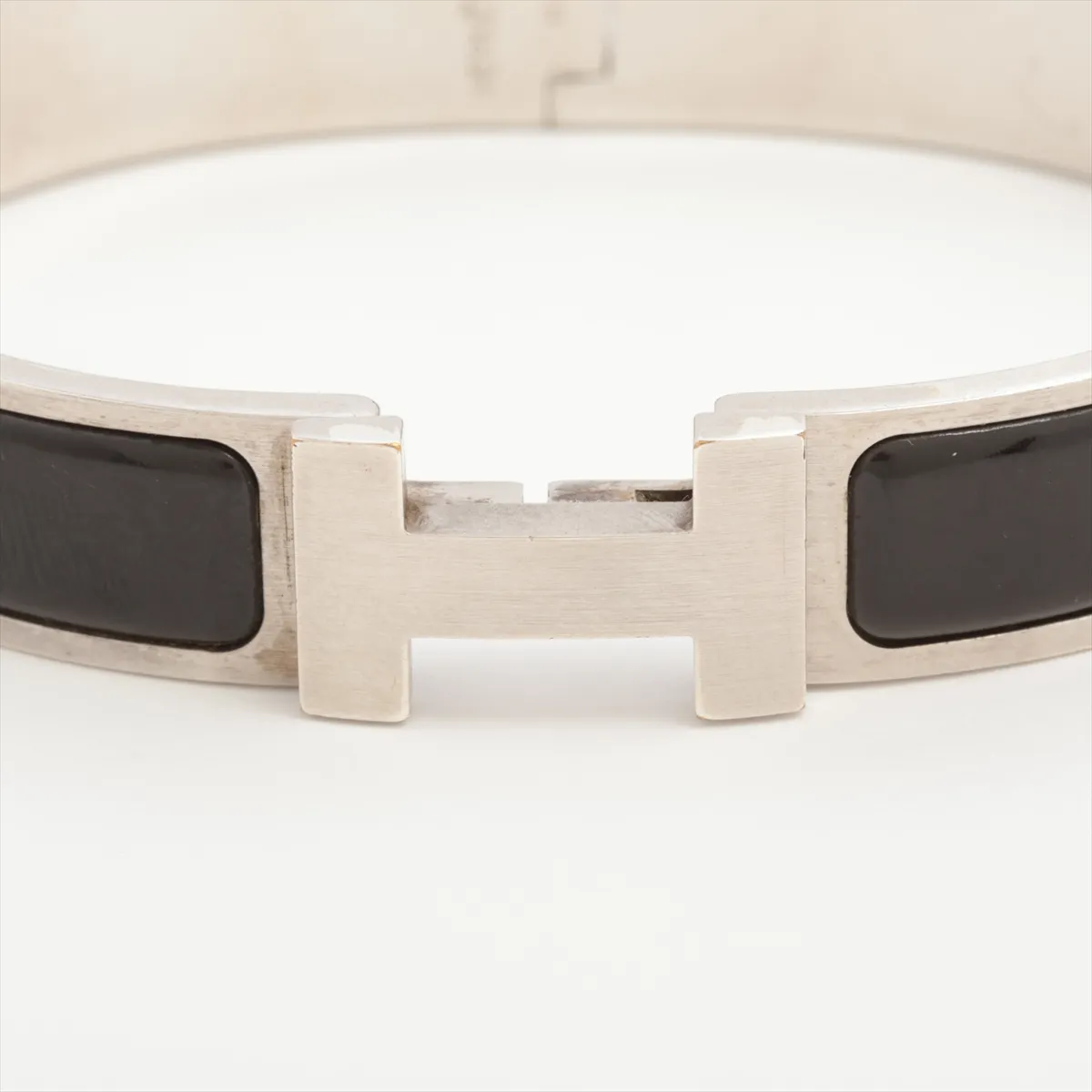 Click Crack H Bangle PM GP Black x Silver Scratches Dullness Hits Discoloration Staining Peeling — view 3