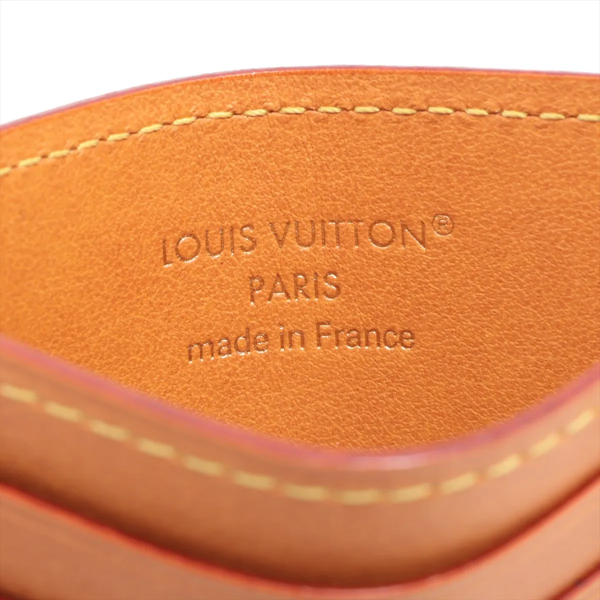 Monogram Canvas - Brown x Orange Card Case Porto Cult M14733 RFID Reactive Triple — view 4