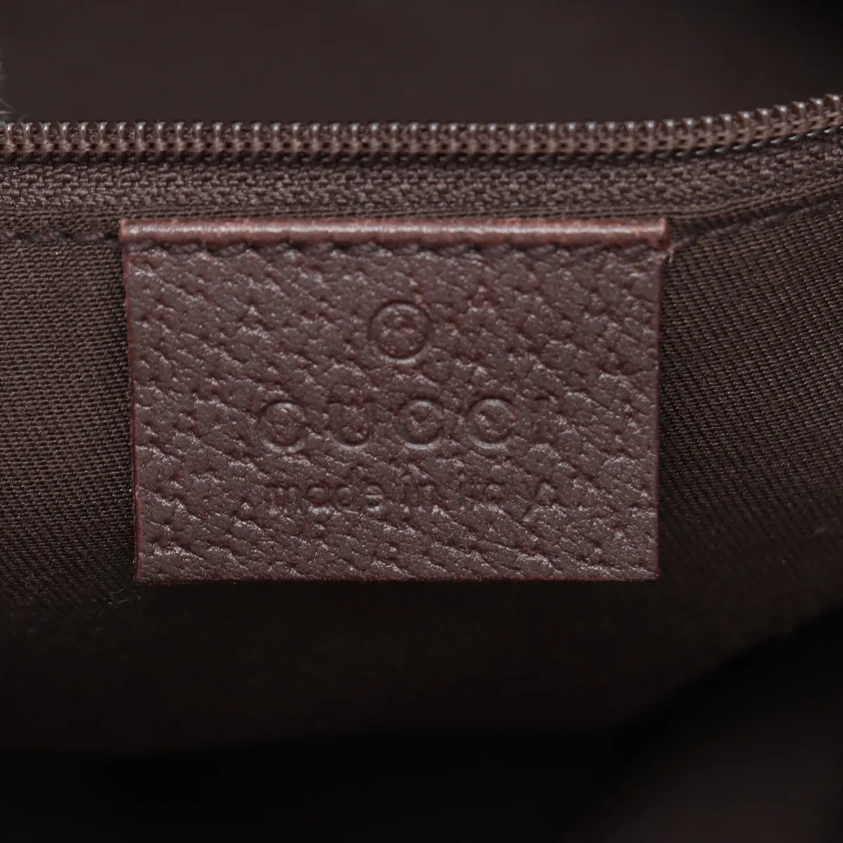 GG canvas x leather handbag beige x brown 141471 — view 9