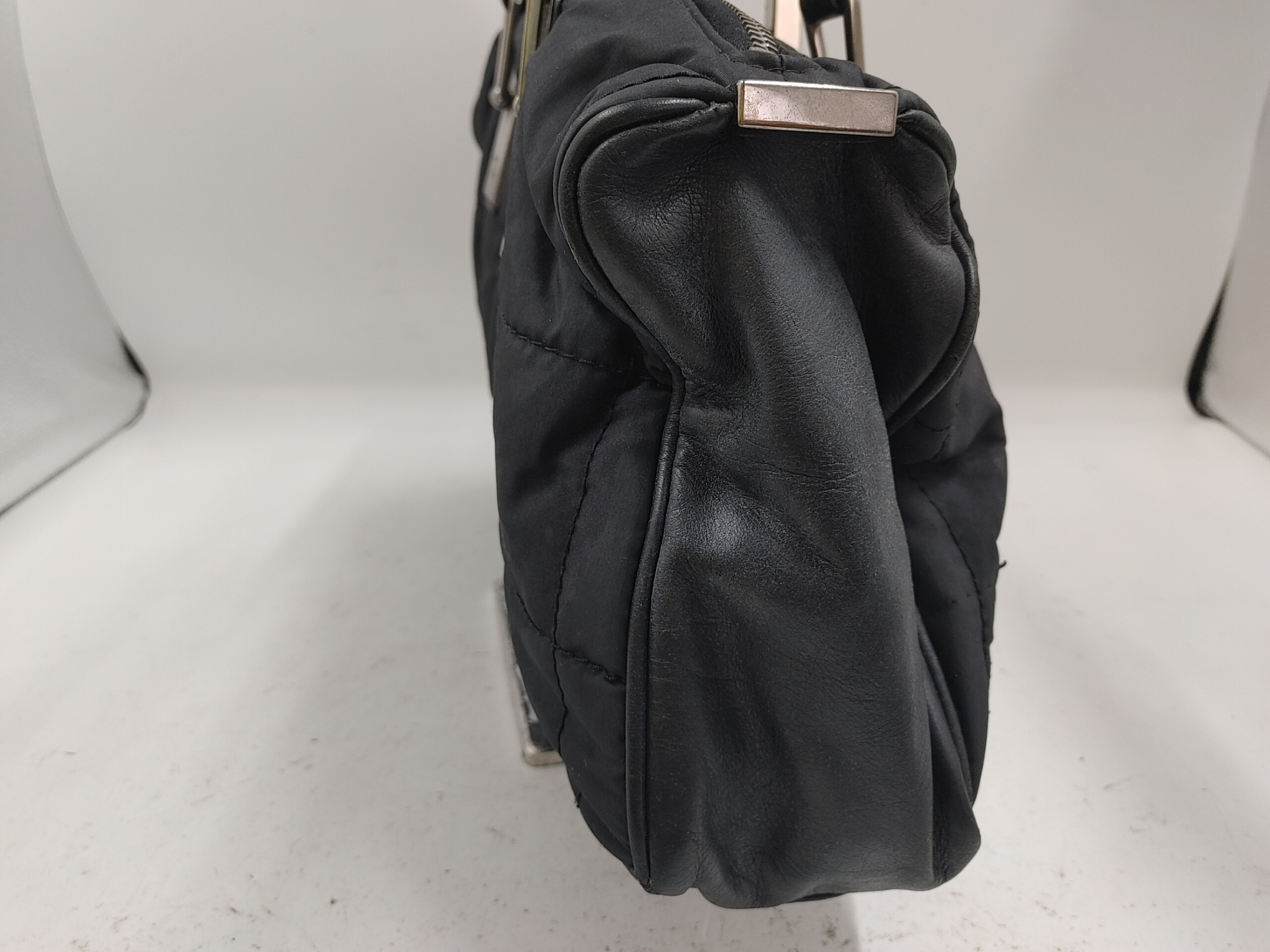Chocolate Bar Handbag, Nylon, Black Handbag — view 3