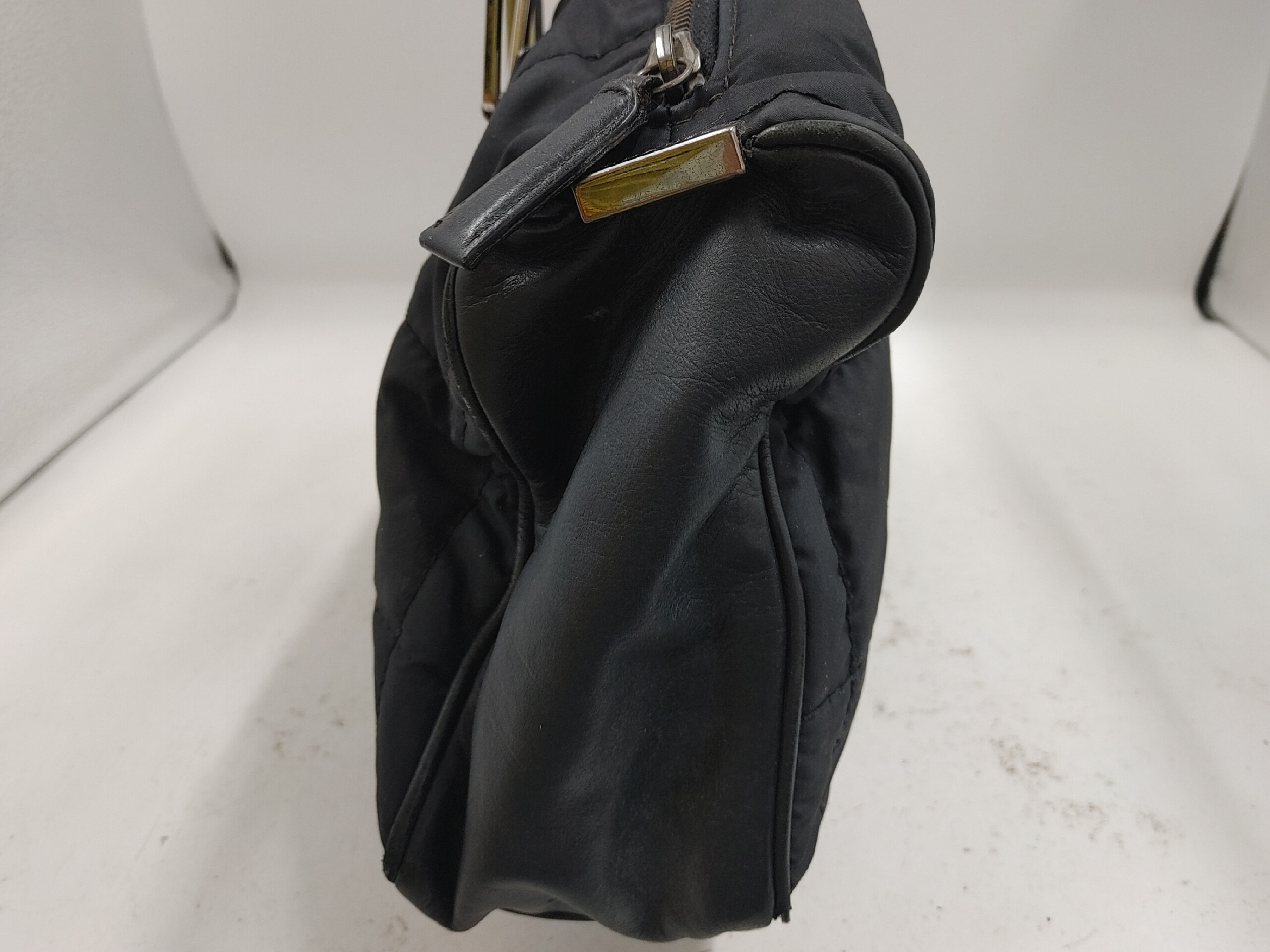 Chocolate Bar Handbag, Nylon, Black Handbag — view 4