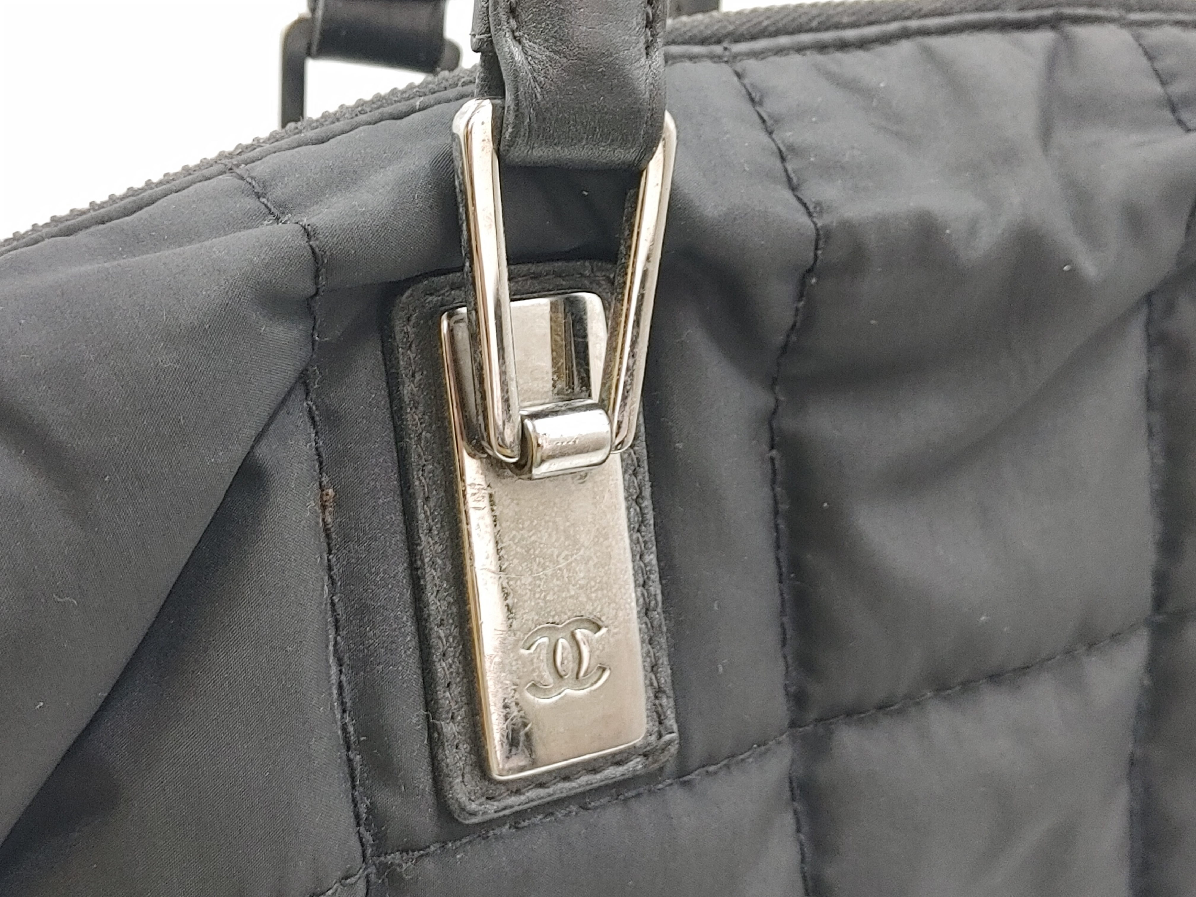 Chocolate Bar Handbag, Nylon, Black Handbag — view 6
