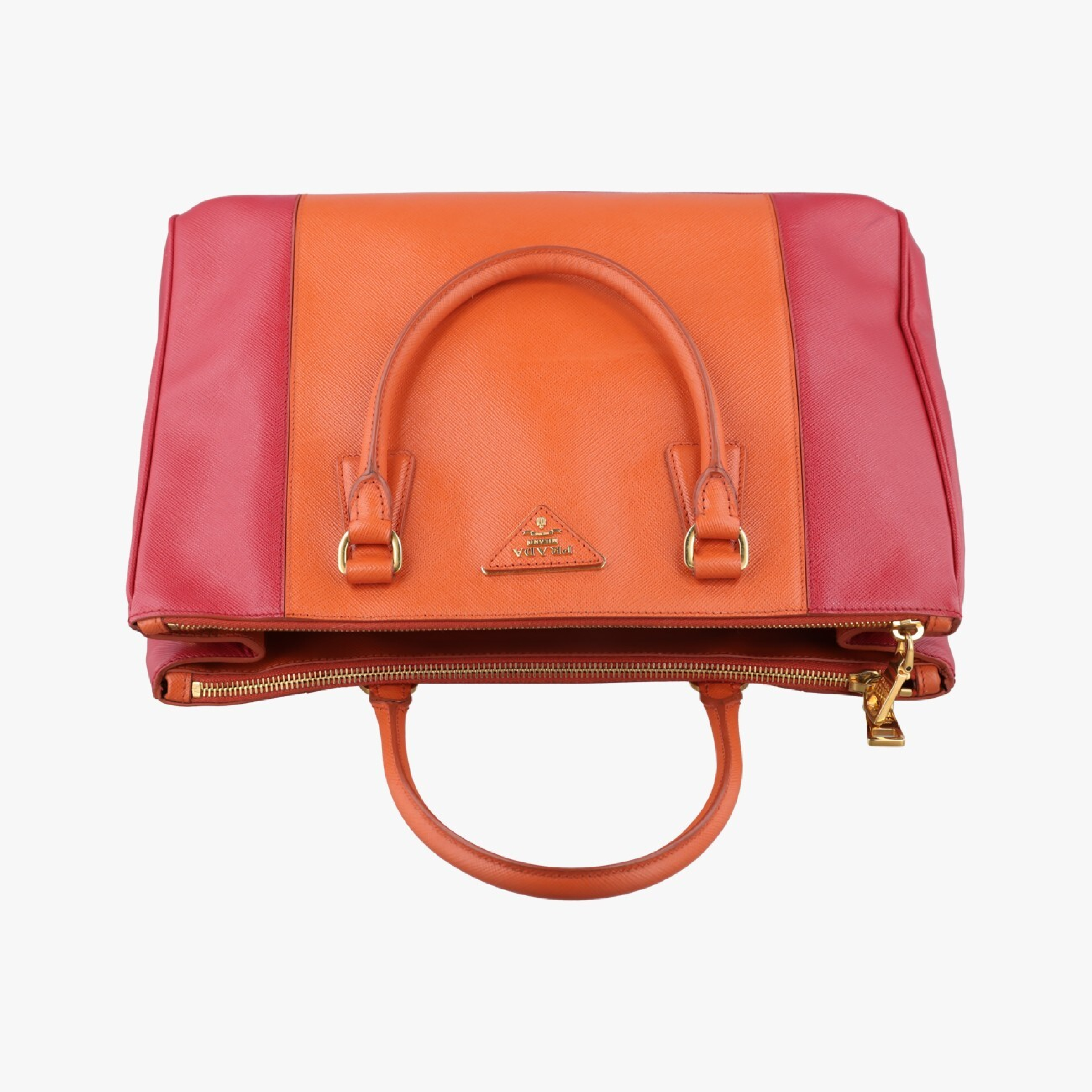 Galleria Orange x Red Saffiano Leather BN1844 14 X Shoulder Bag — view 5