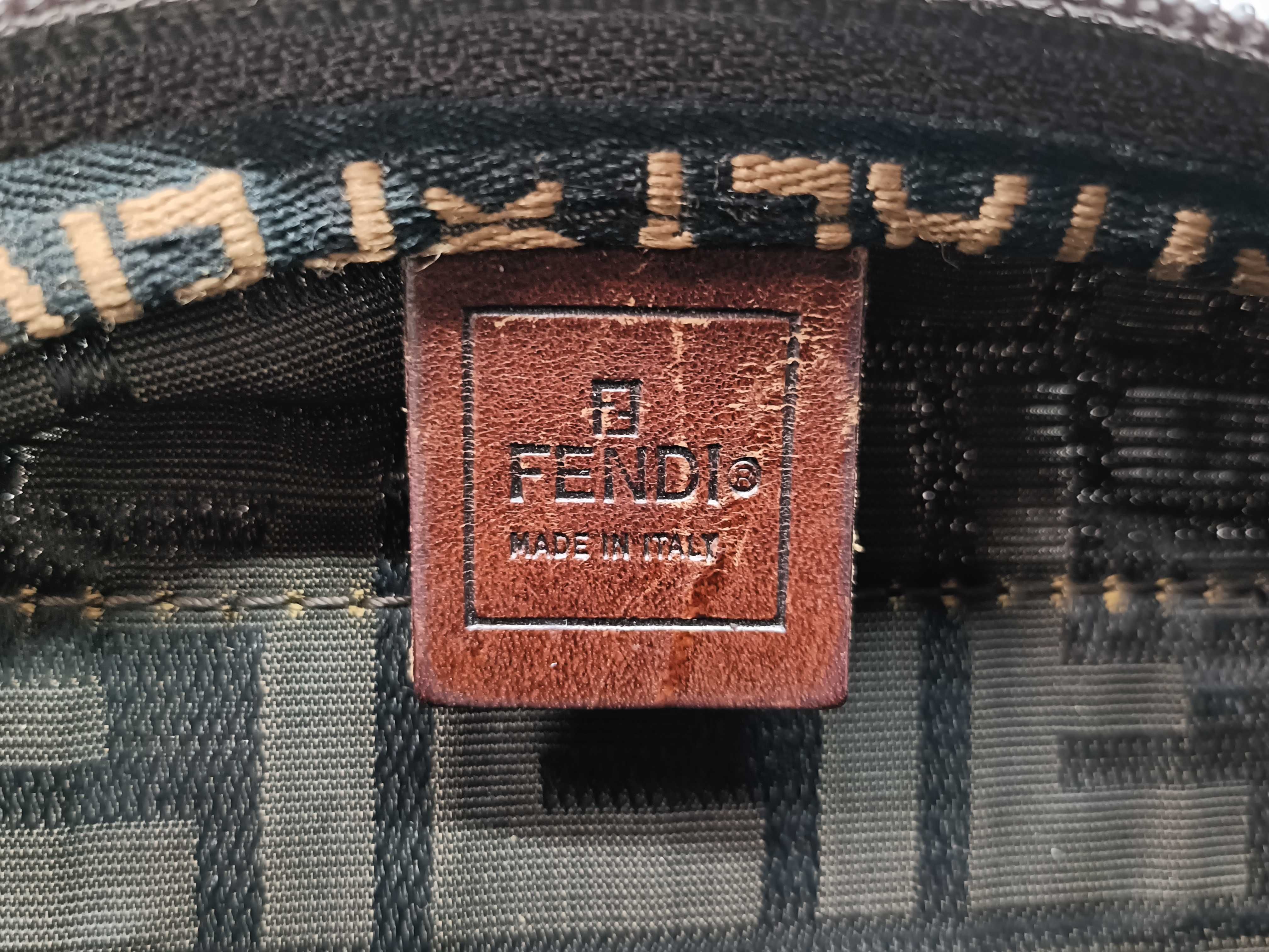Zucca pattern mini Boston bag with leather handles — view 12