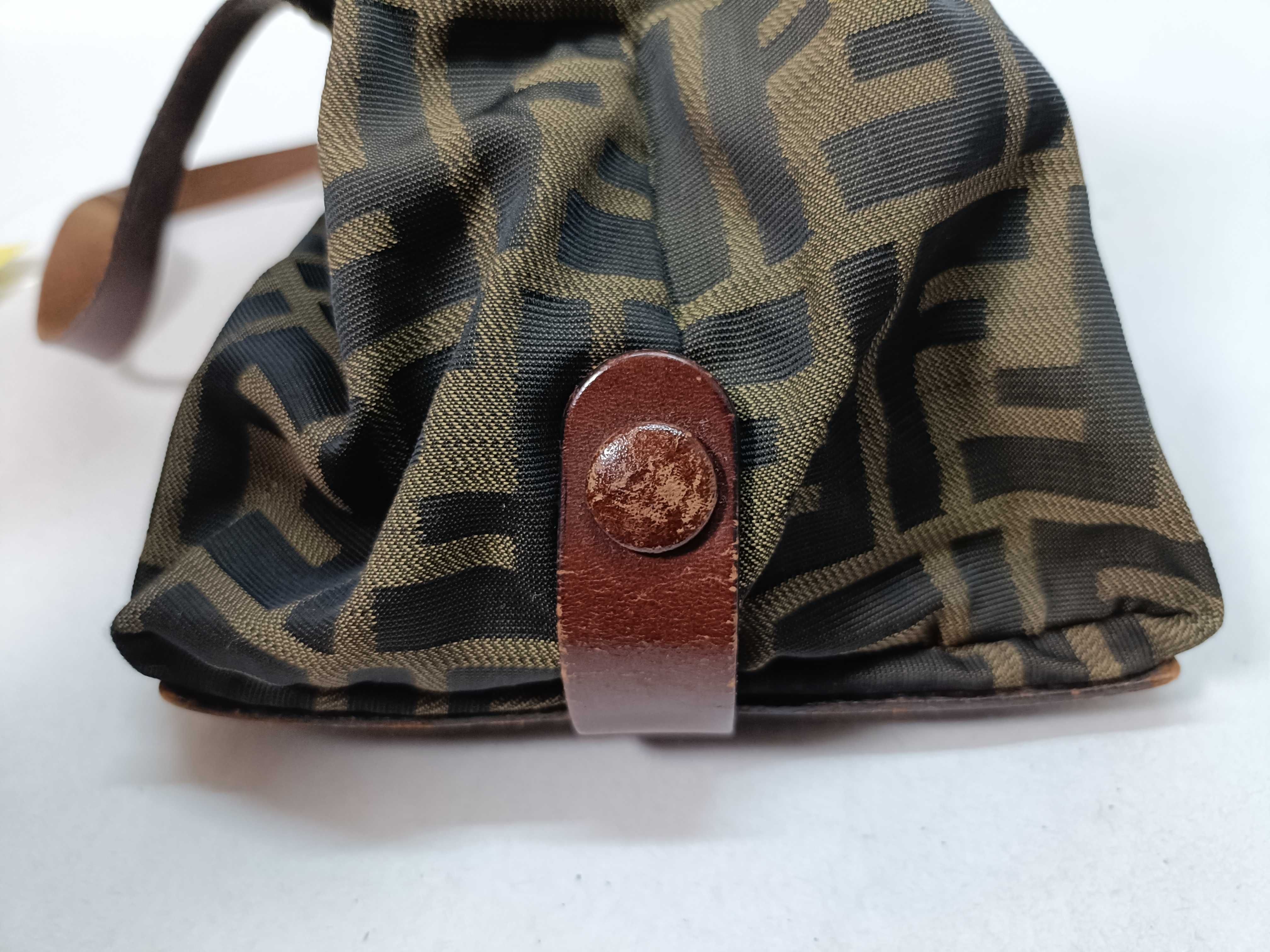 Zucca pattern mini Boston bag with leather handles — view 14