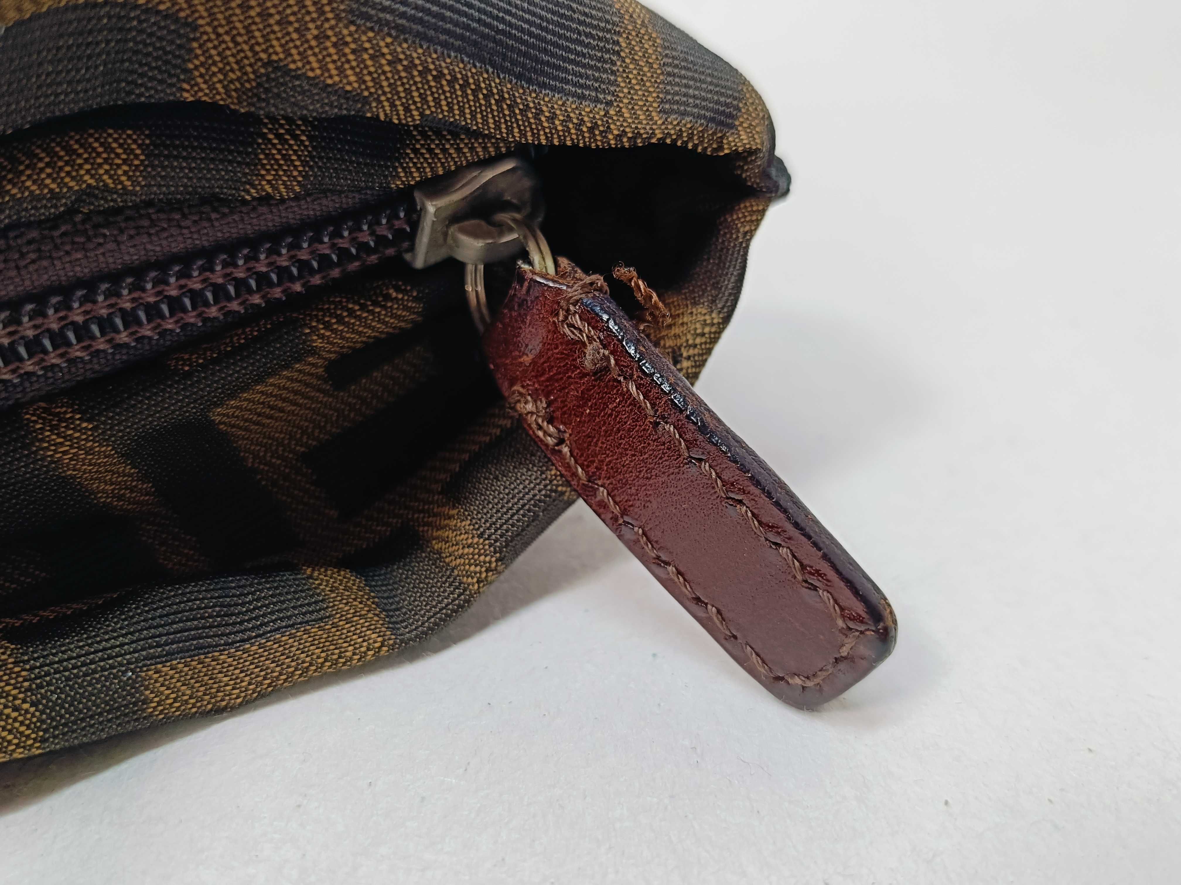 Zucca pattern mini Boston bag with leather handles — view 8