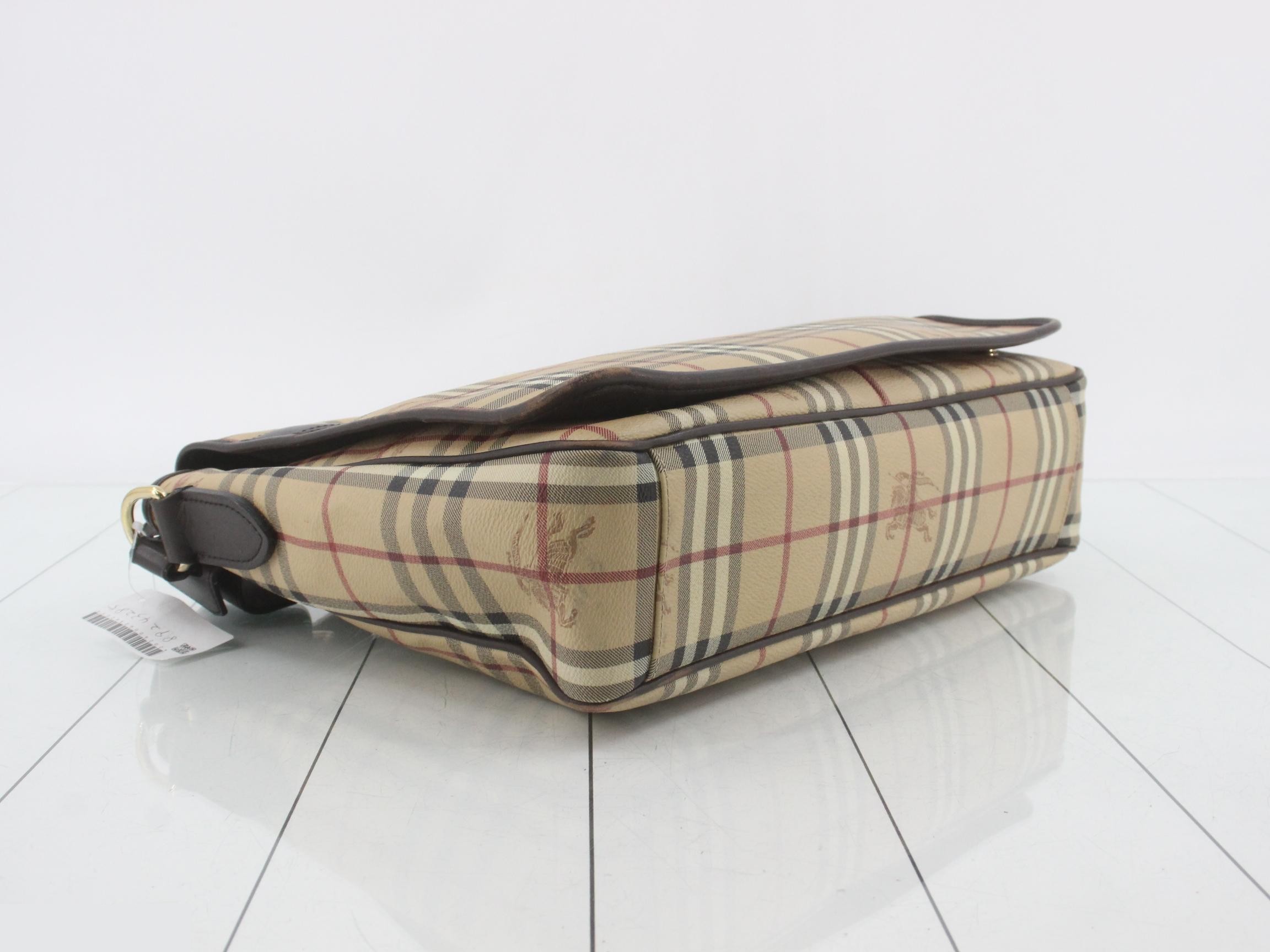 Nova Check Horse Logo PVC Leather Shoulder Bag — view 5