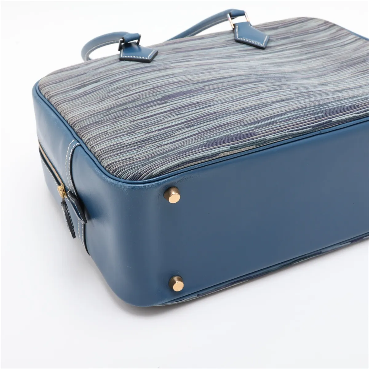 Plume 32 Vibrato x Leather Blue Thalassa Gold Hardware G:2003 — view 4