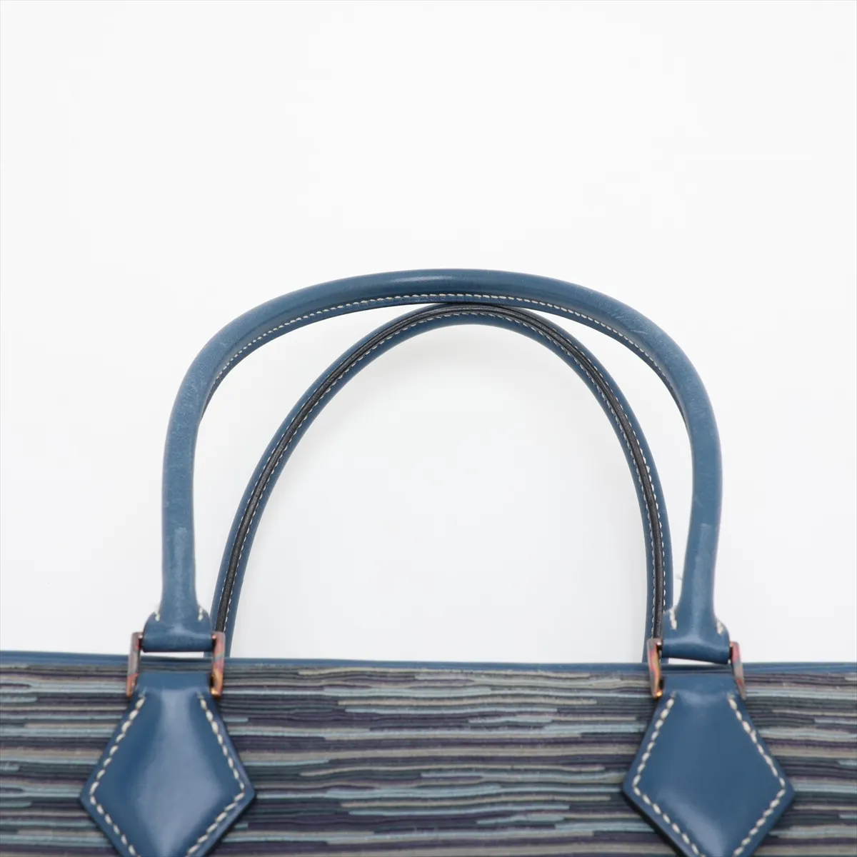 Plume 32 Vibrato x Leather Blue Thalassa Gold Hardware G:2003 — view 6
