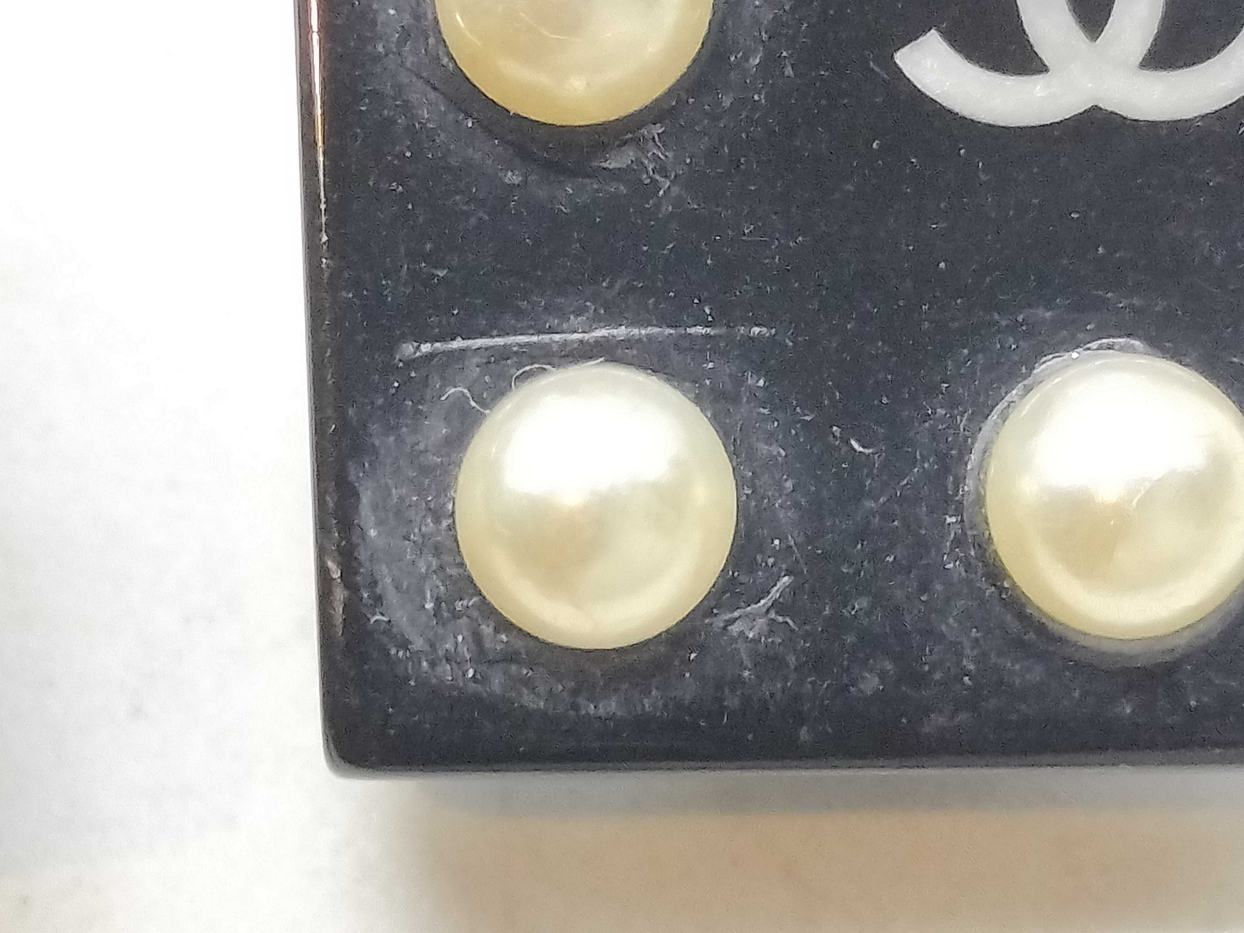 Pearl Coco Mark Gold Earrings — view 2