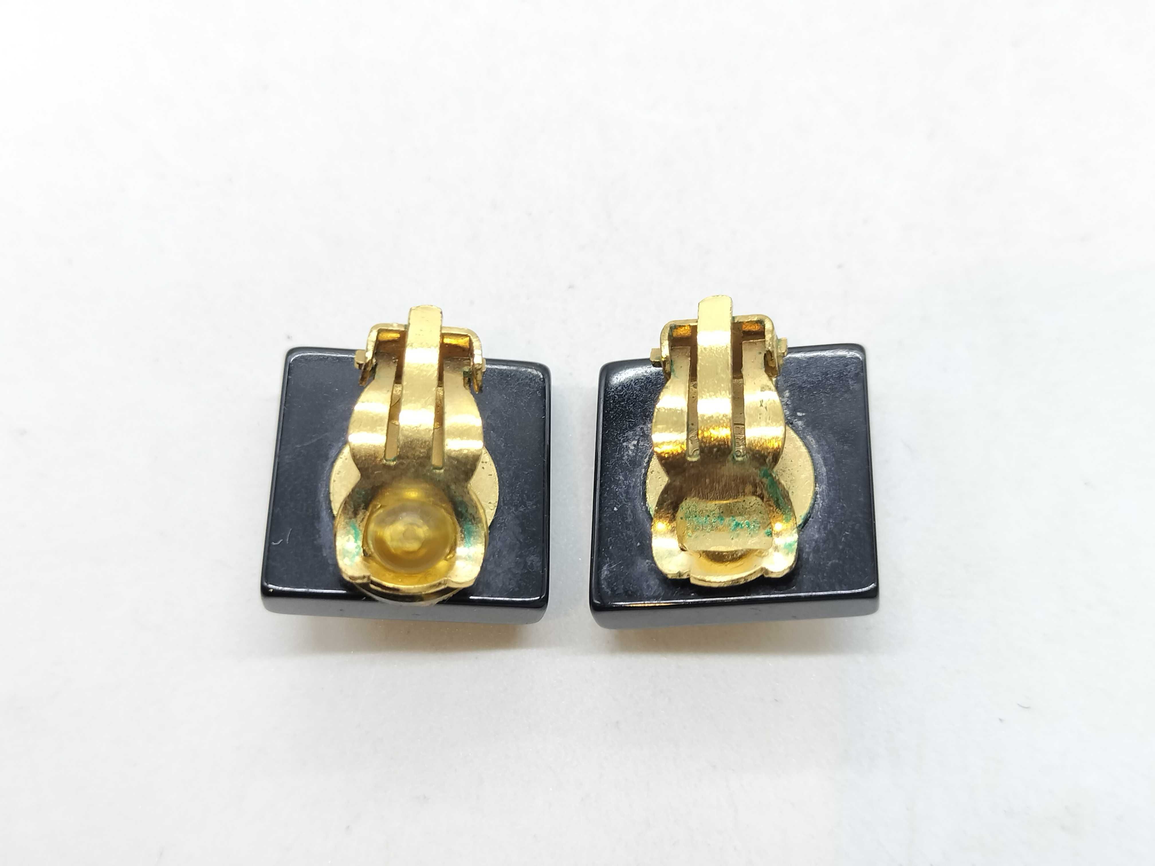 Pearl Coco Mark Gold Earrings — view 3