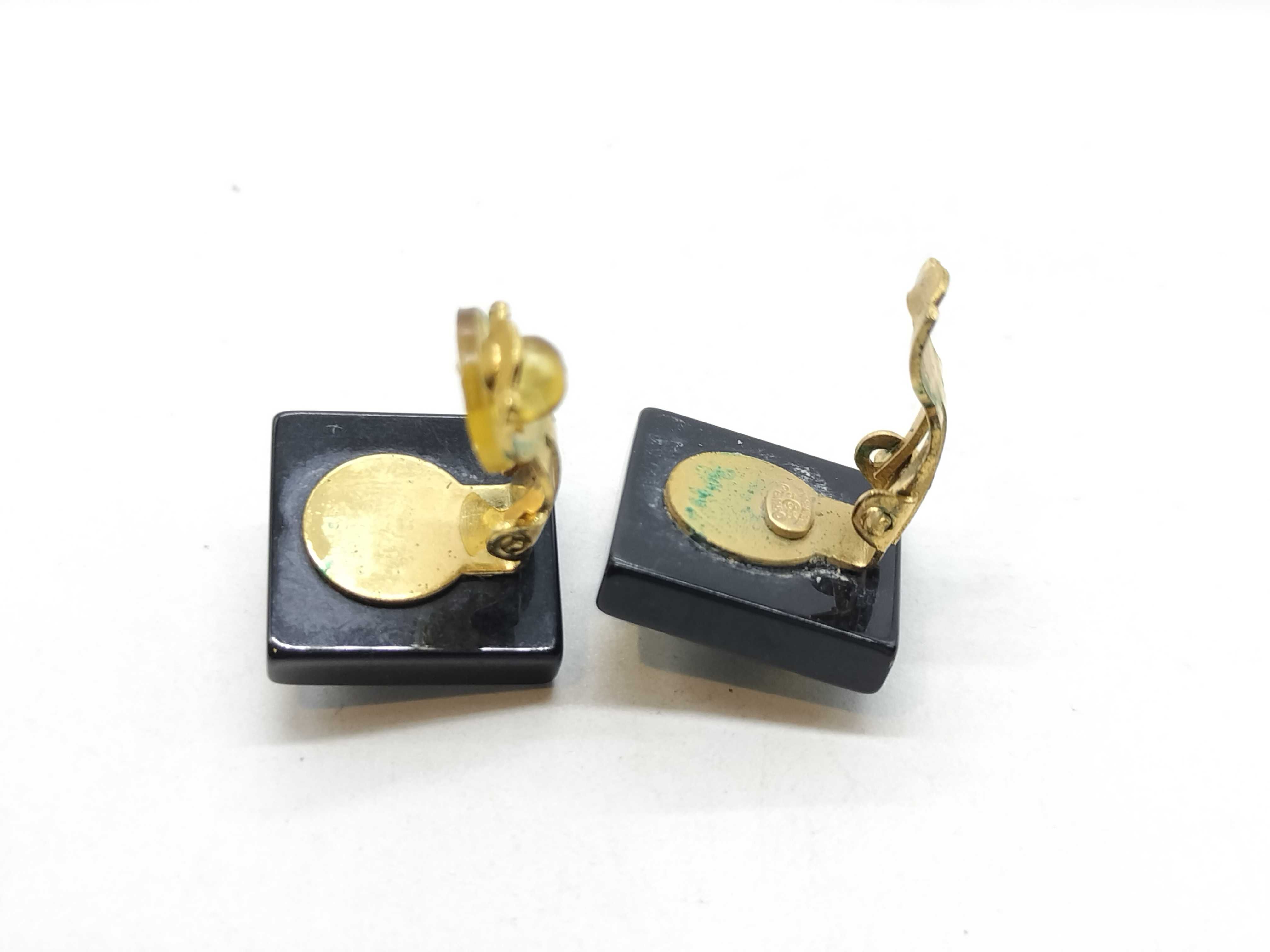 Pearl Coco Mark Gold Earrings — view 6