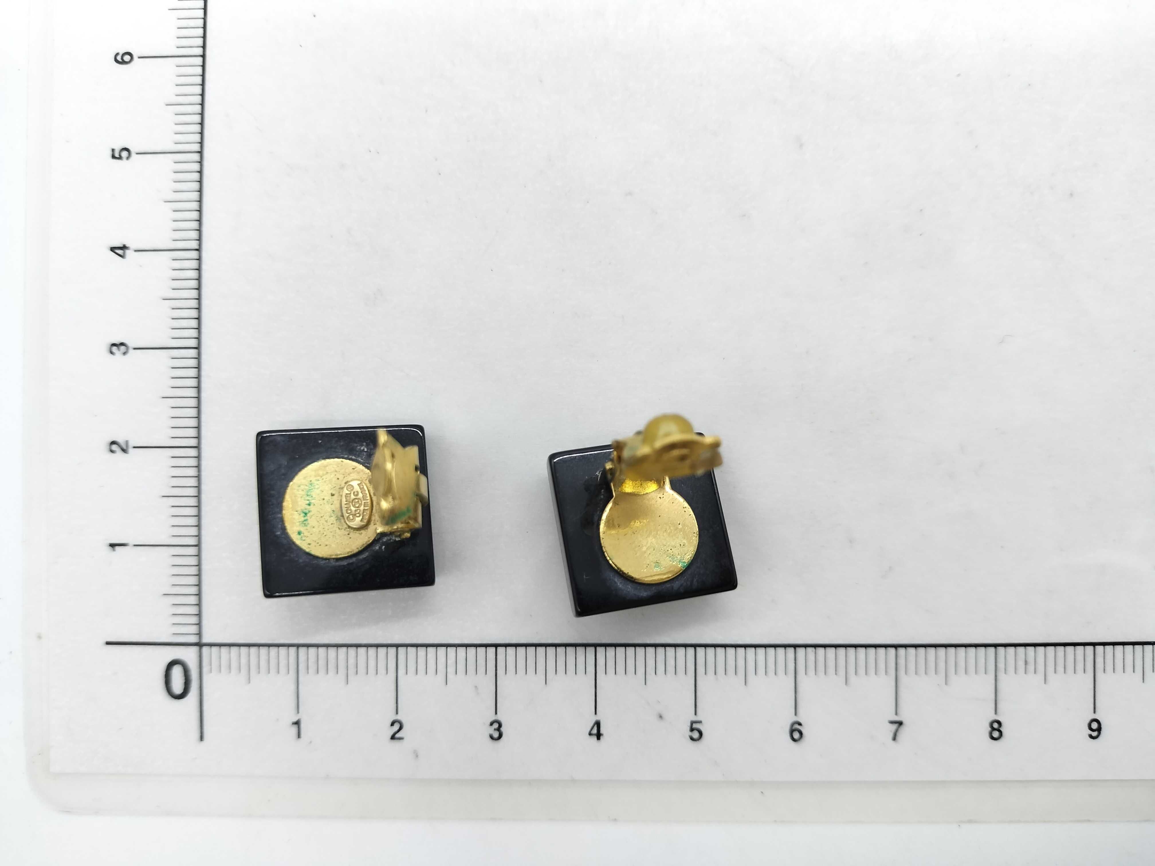 Pearl Coco Mark Gold Earrings — view 8