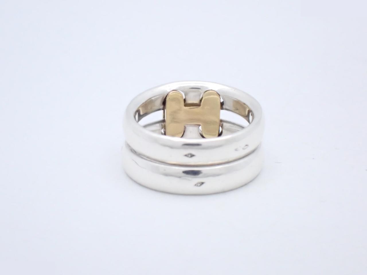 Olympe 925 x 750 / 8.7g Combination Ring, Stamped 51, Actual Size #9 — view 2