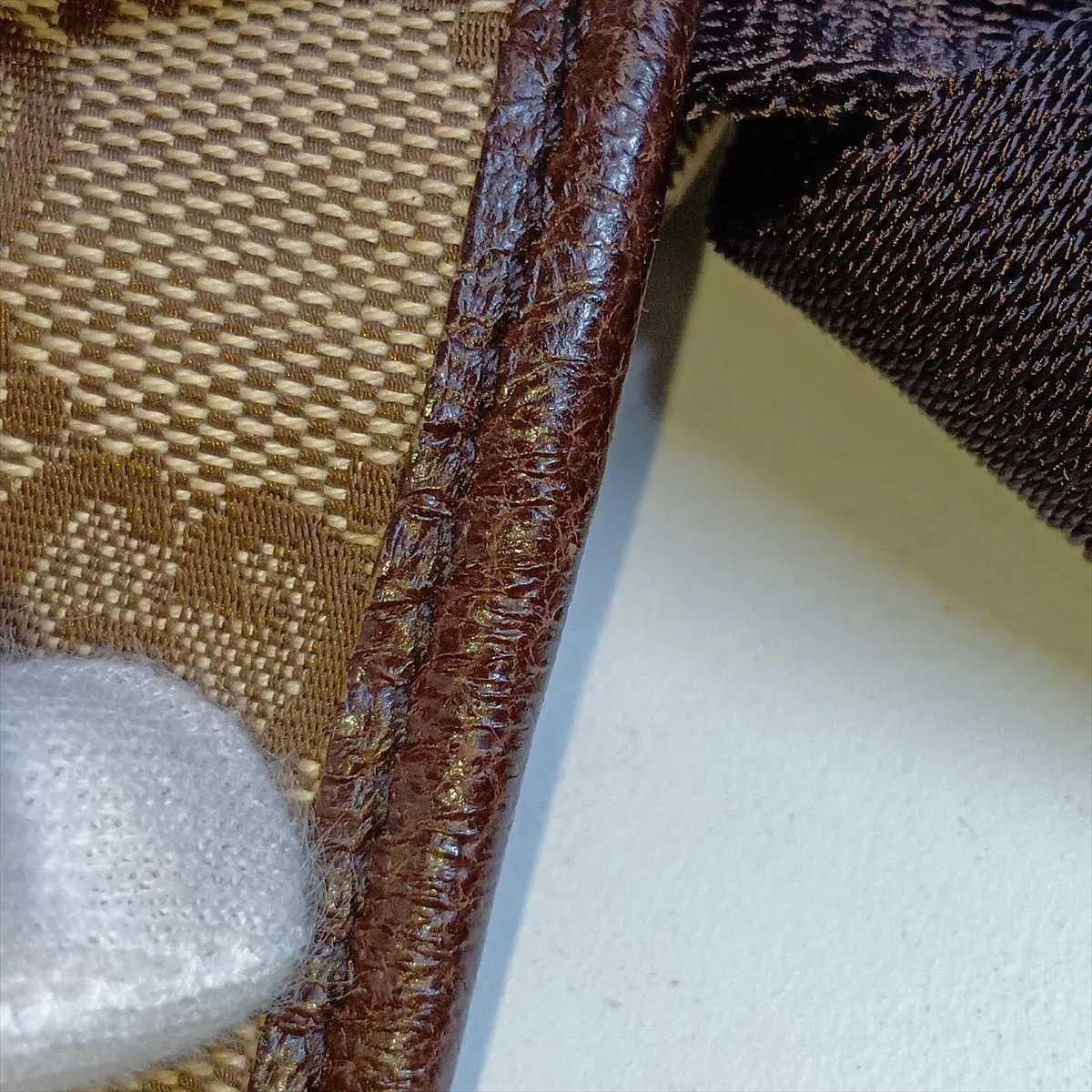 GG Canvas x Leather Waist Pouch Beige x Brown — view 10