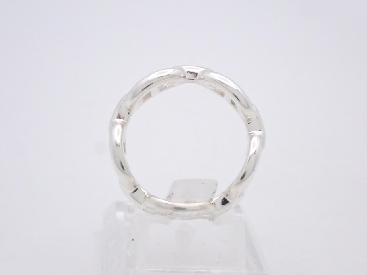 Ag925/5.8g Chaine d'Ancre Enchainée Ring, Stamped 58 — view 3