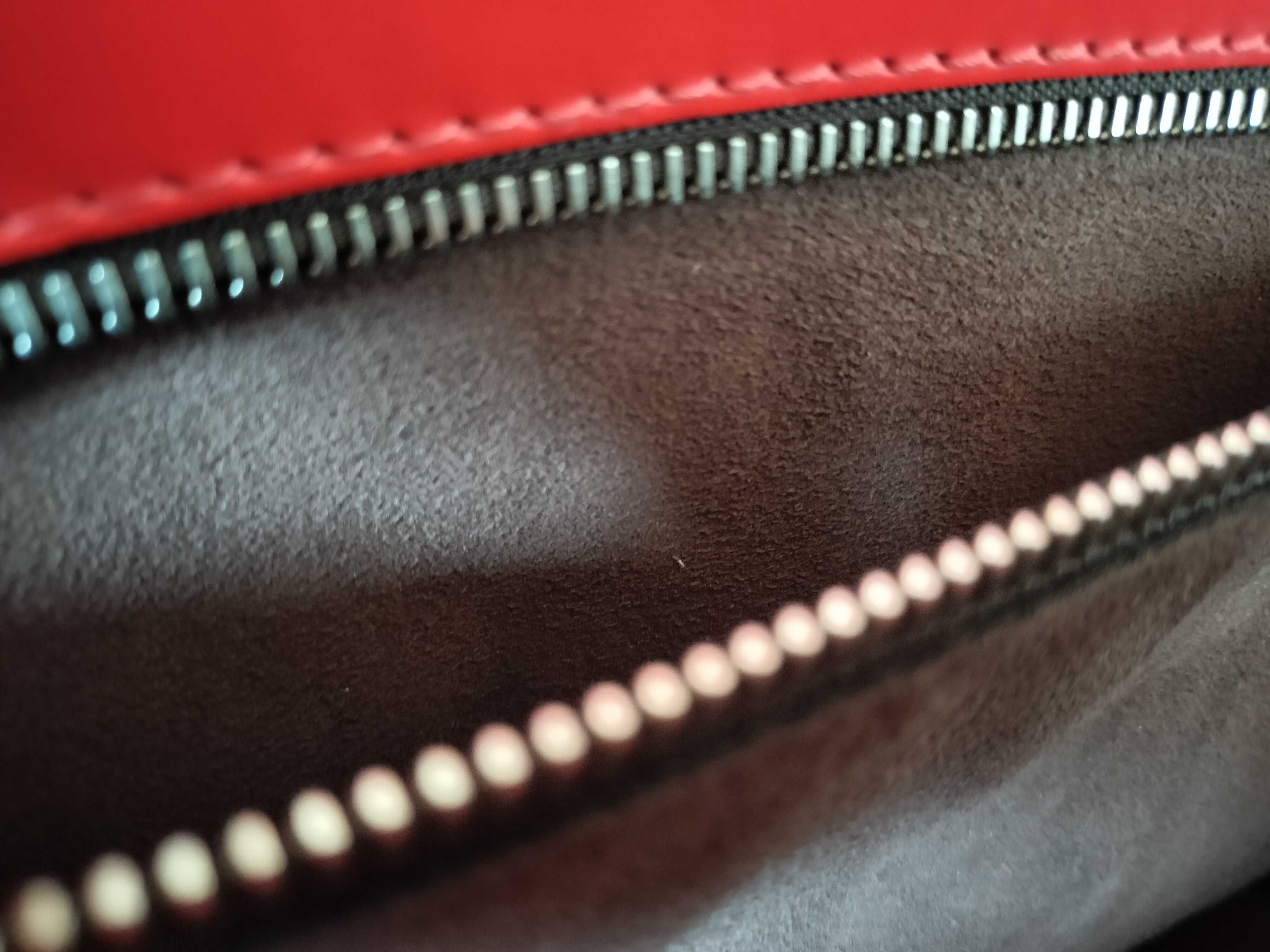 Epi Leather Phoenix Coquelicot Handbag with Silver Hardware (CA3195) — view 12
