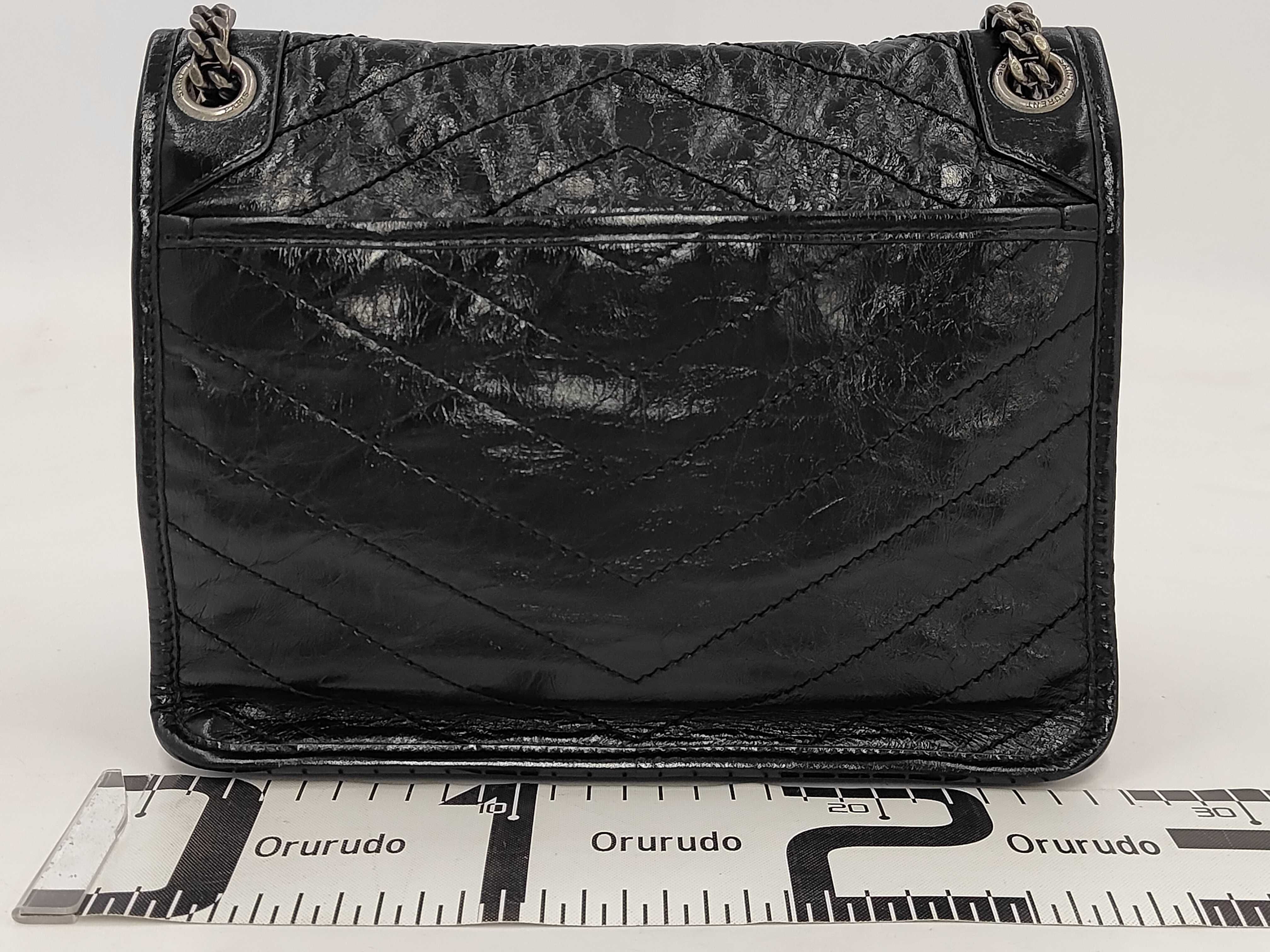 Niki Medium Leather Chain Shoulder Bag — view 2