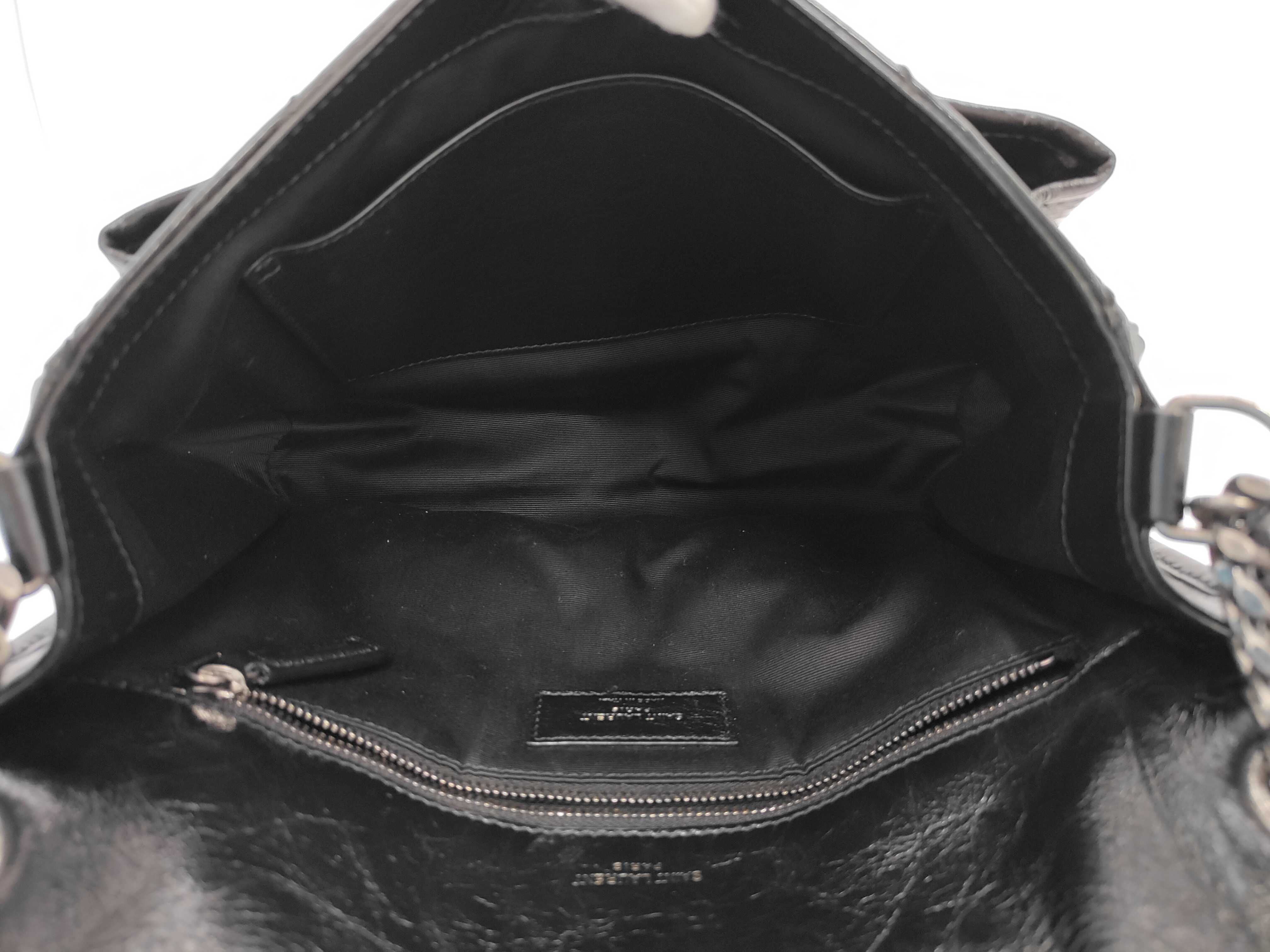 Niki Medium Leather Chain Shoulder Bag — view 12