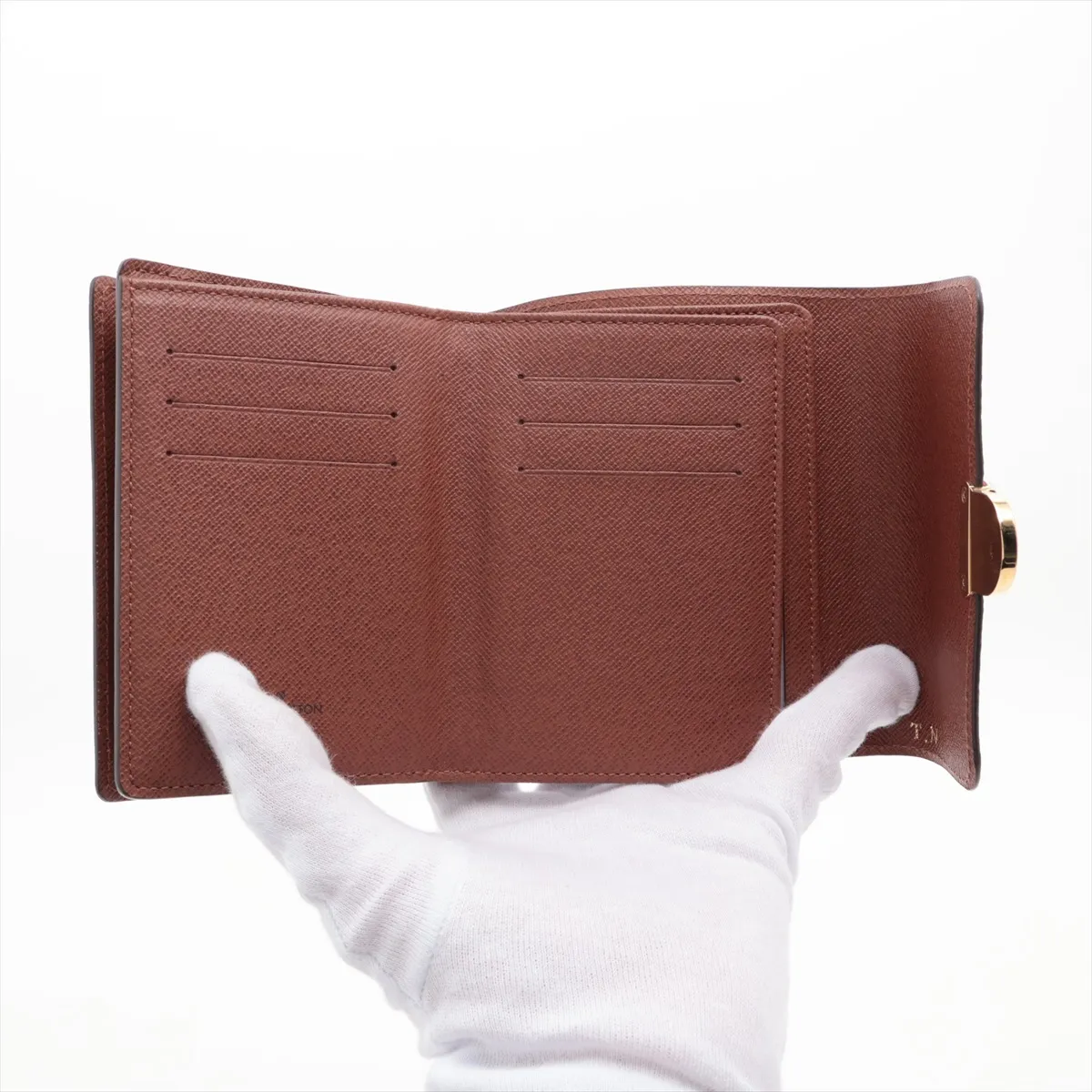 Monogram Portefeuille Joy M60211 TN3101 Brown Compact Wallet with Initials — view 4