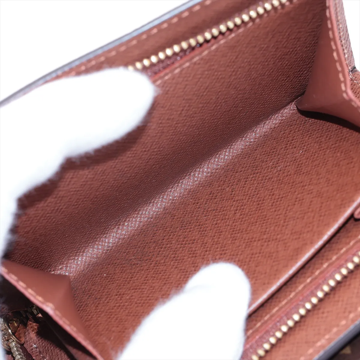 Monogram Portefeuille Joy M60211 TN3101 Brown Compact Wallet with Initials — view 7
