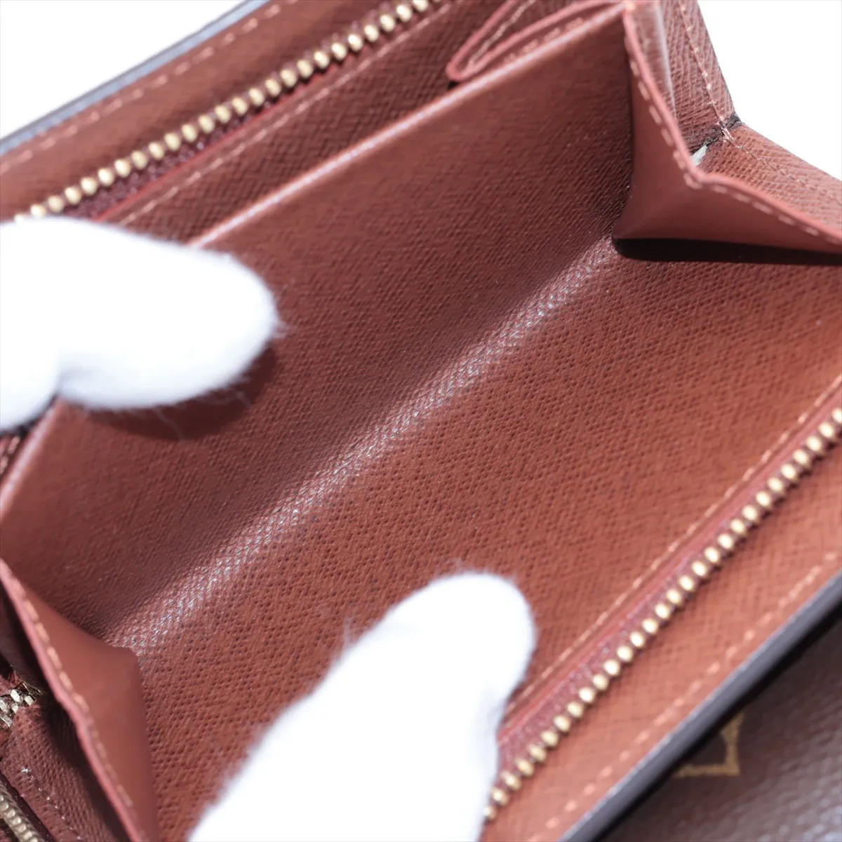 Monogram Portefeuille Joy M60211 TN3101 Brown Compact Wallet with Initials — view 8