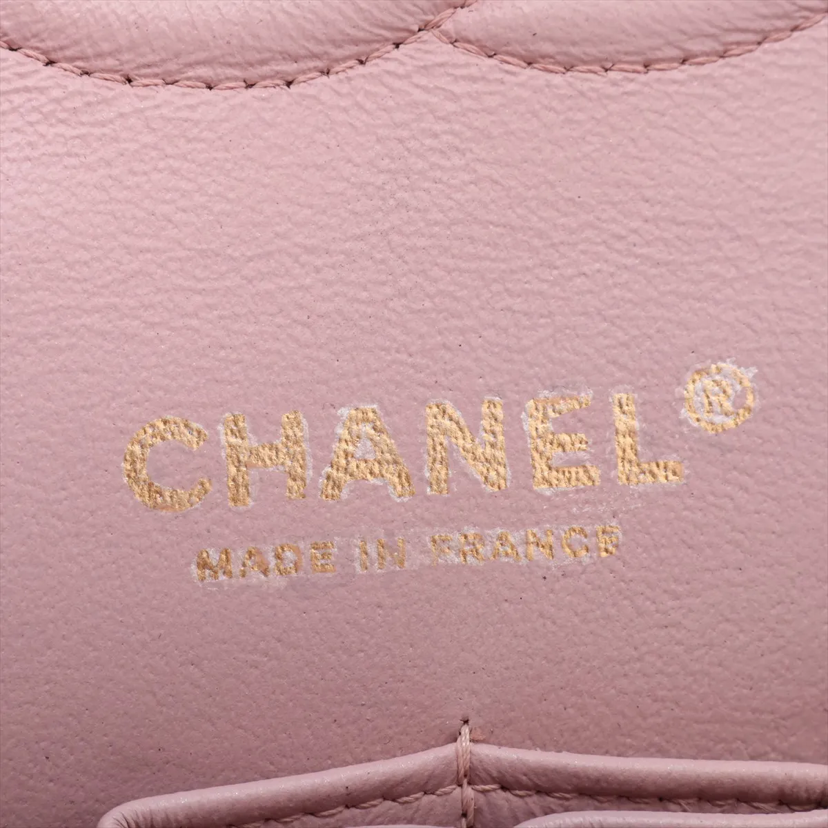 Matelassé 25 Lambskin Double Flap Double Chain Bag, Pink with Gold Hardware, 19999444, Serial Number 19-series, A01112 — view 12