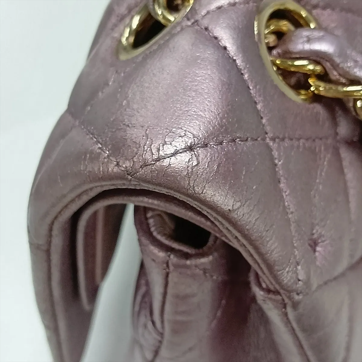 Matelassé 25 Lambskin Double Flap Double Chain Bag, Pink with Gold Hardware, 19999444, Serial Number 19-series, A01112 — view 14