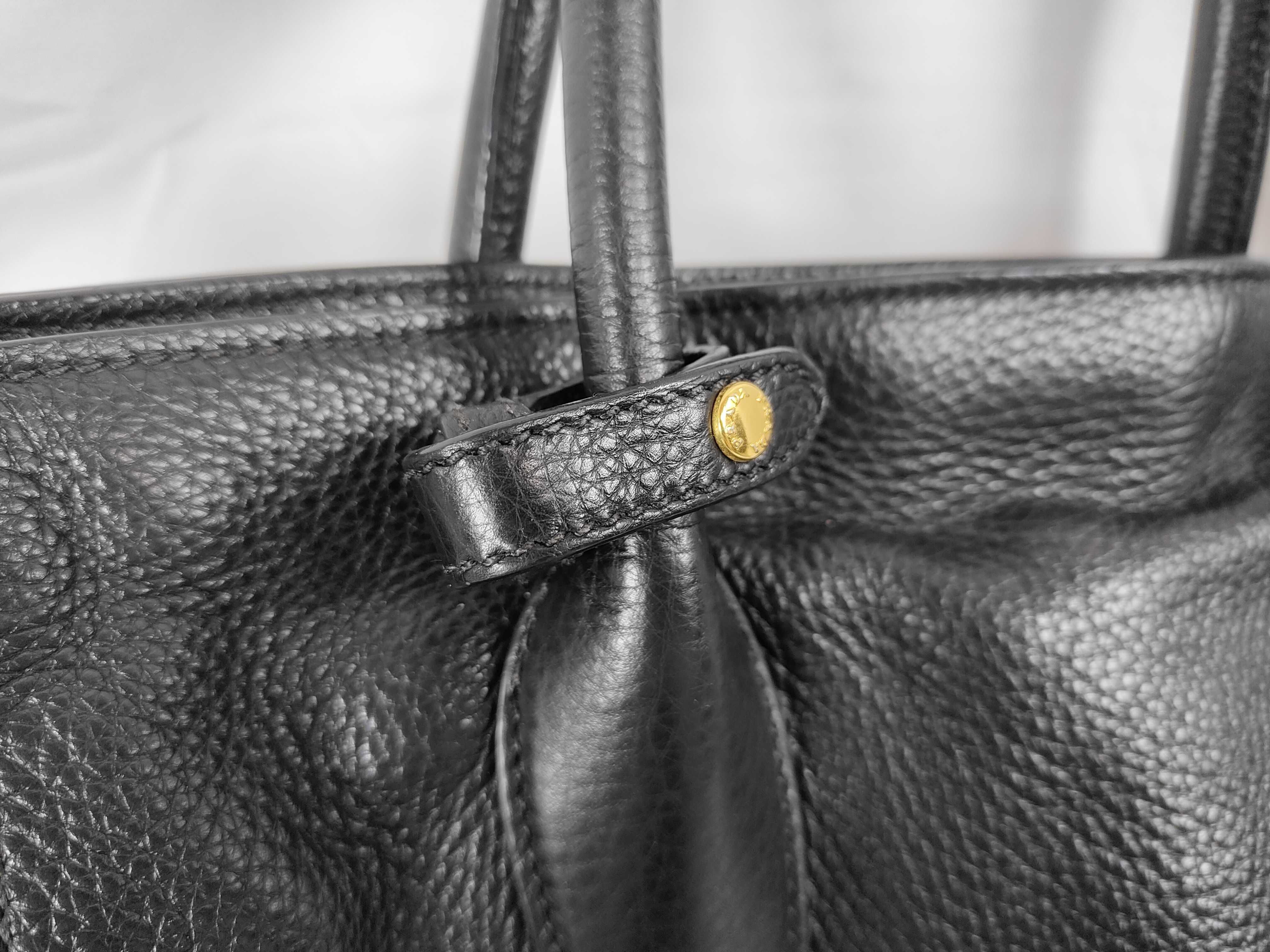 Leather Tote Bag Shoulder Bag Black Tote Bag — view 14
