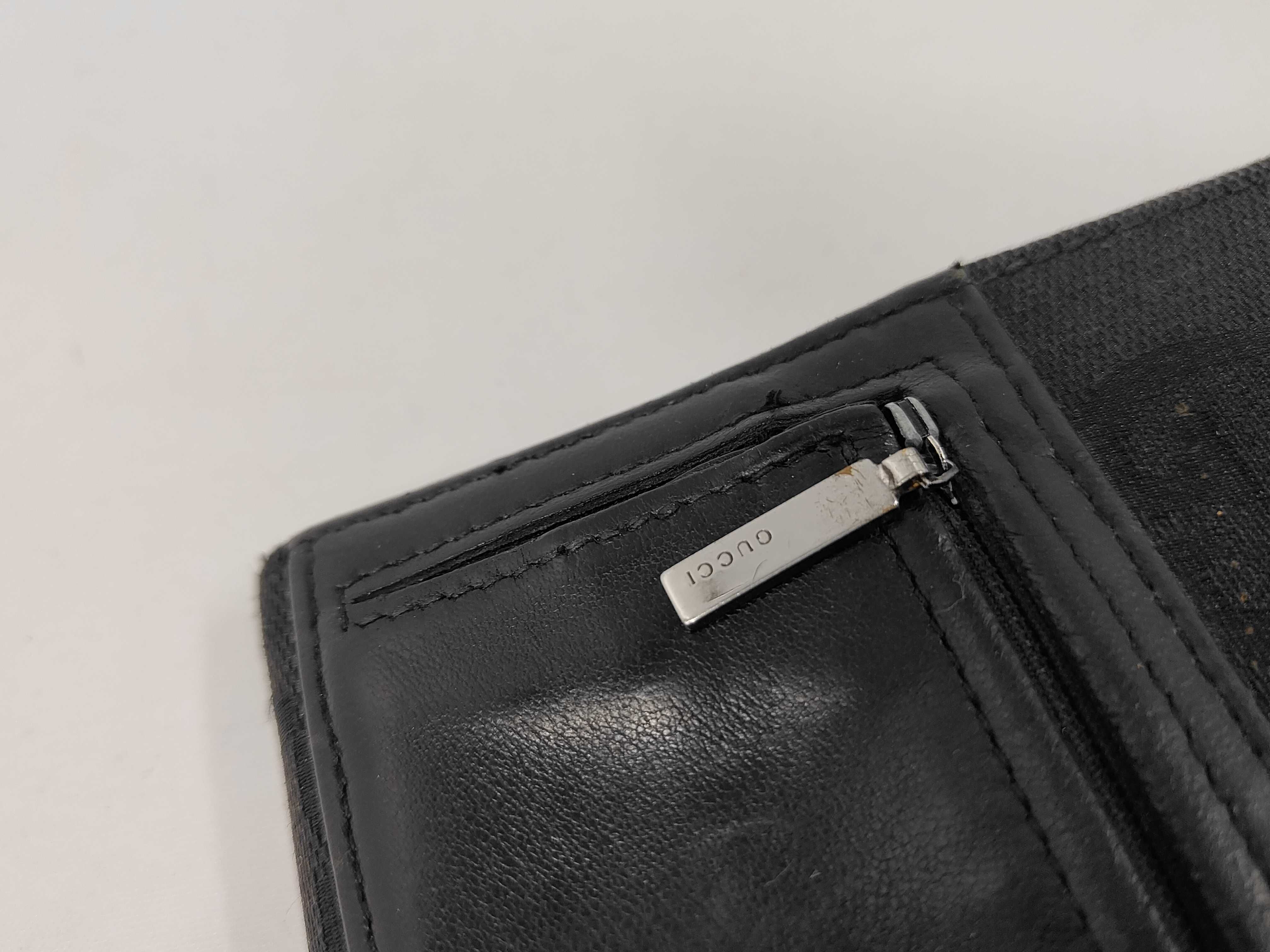 GG Canvas Leather Folding Wallet — view 10
