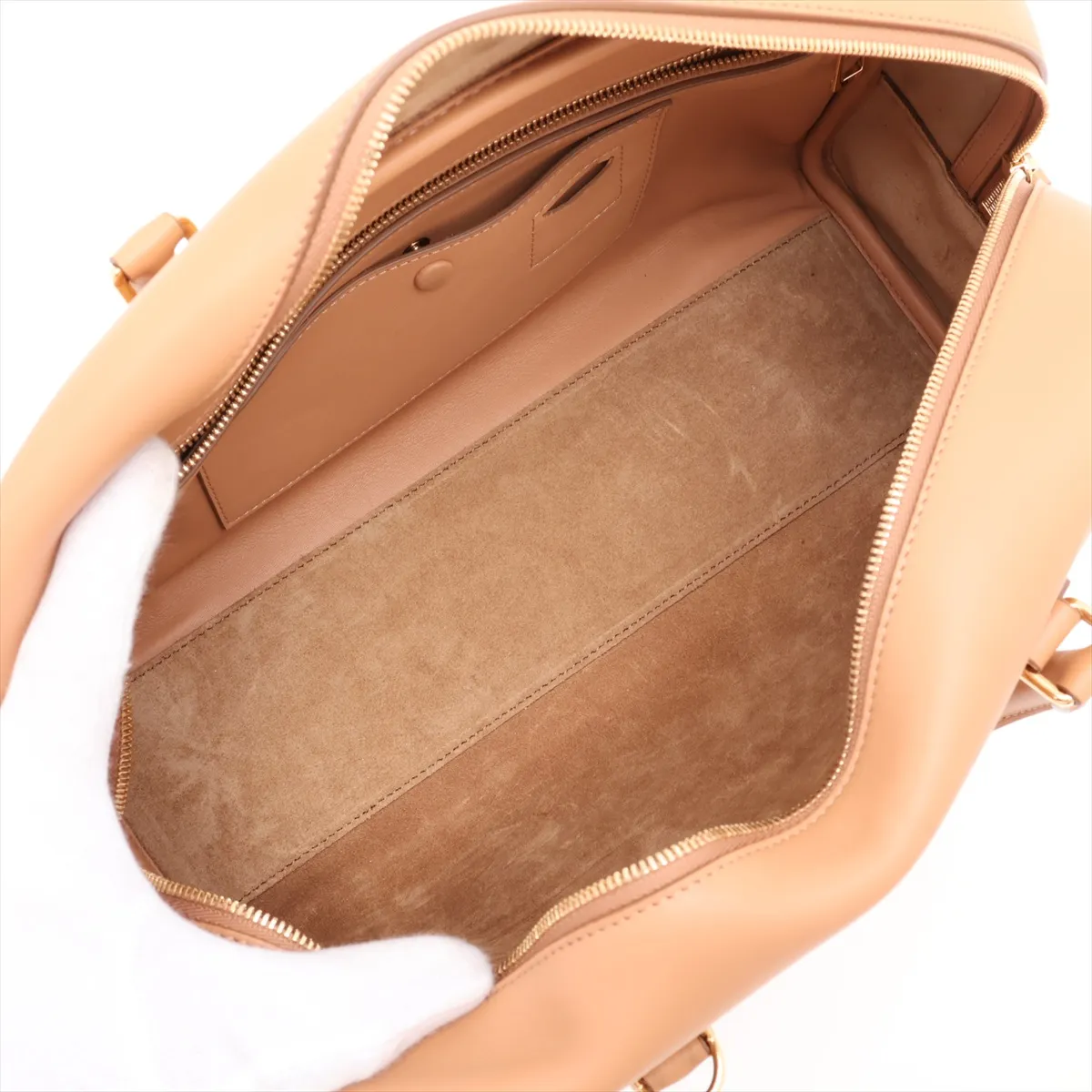 Amazona 28 Leather 2-Way Handbag, Brown — view 8