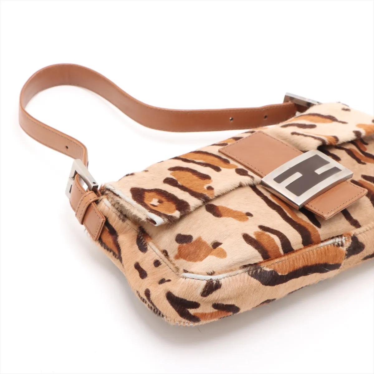 Mamma Bucket Harako x Leather Shoulder Bag Brown 26424 — view 4