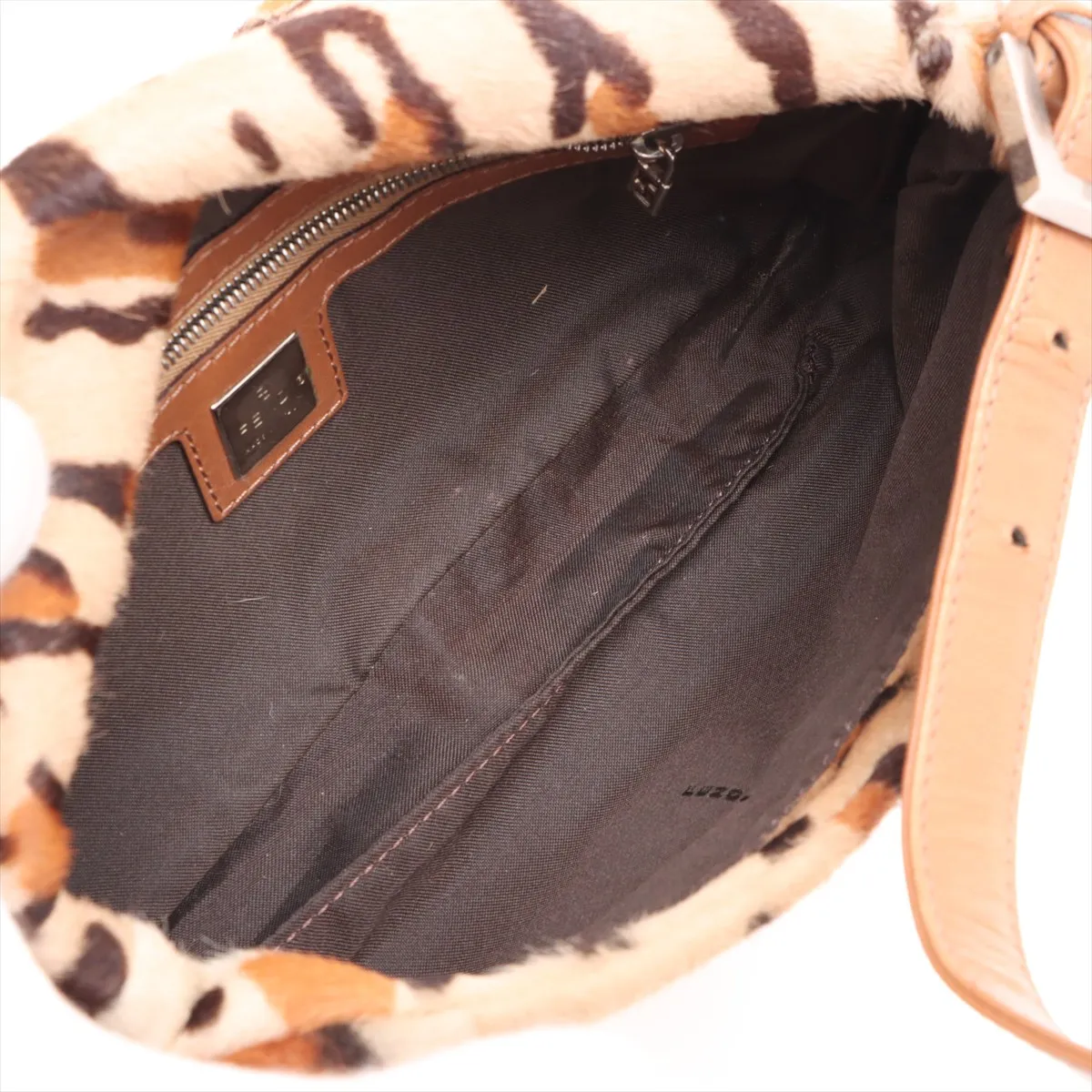 Mamma Bucket Harako x Leather Shoulder Bag Brown 26424 — view 6