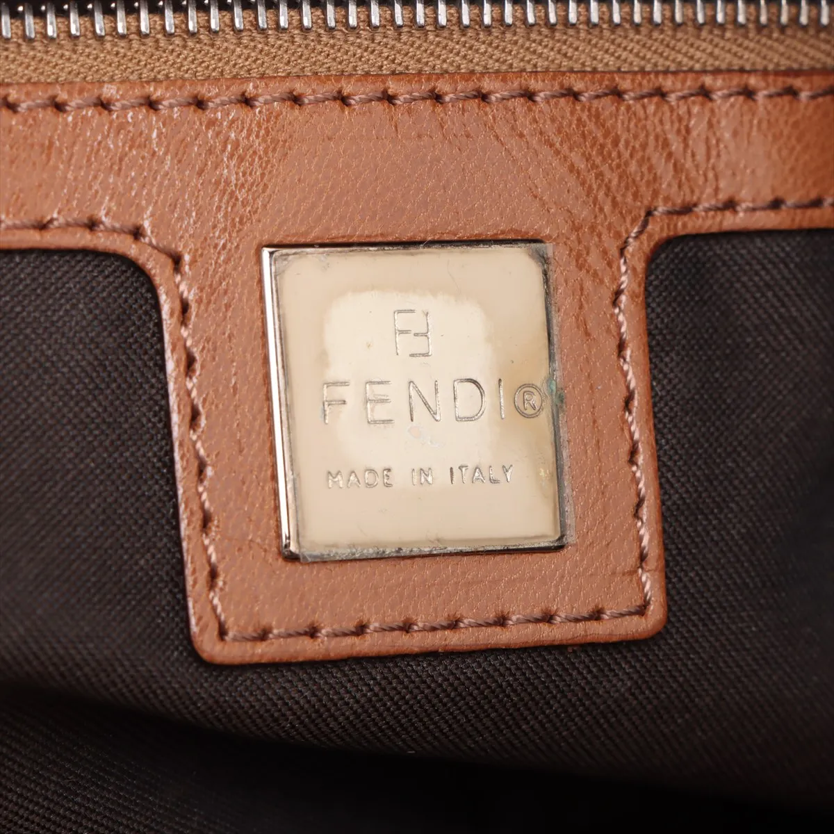 Mamma Bucket Harako x Leather Shoulder Bag Brown 26424 — view 8