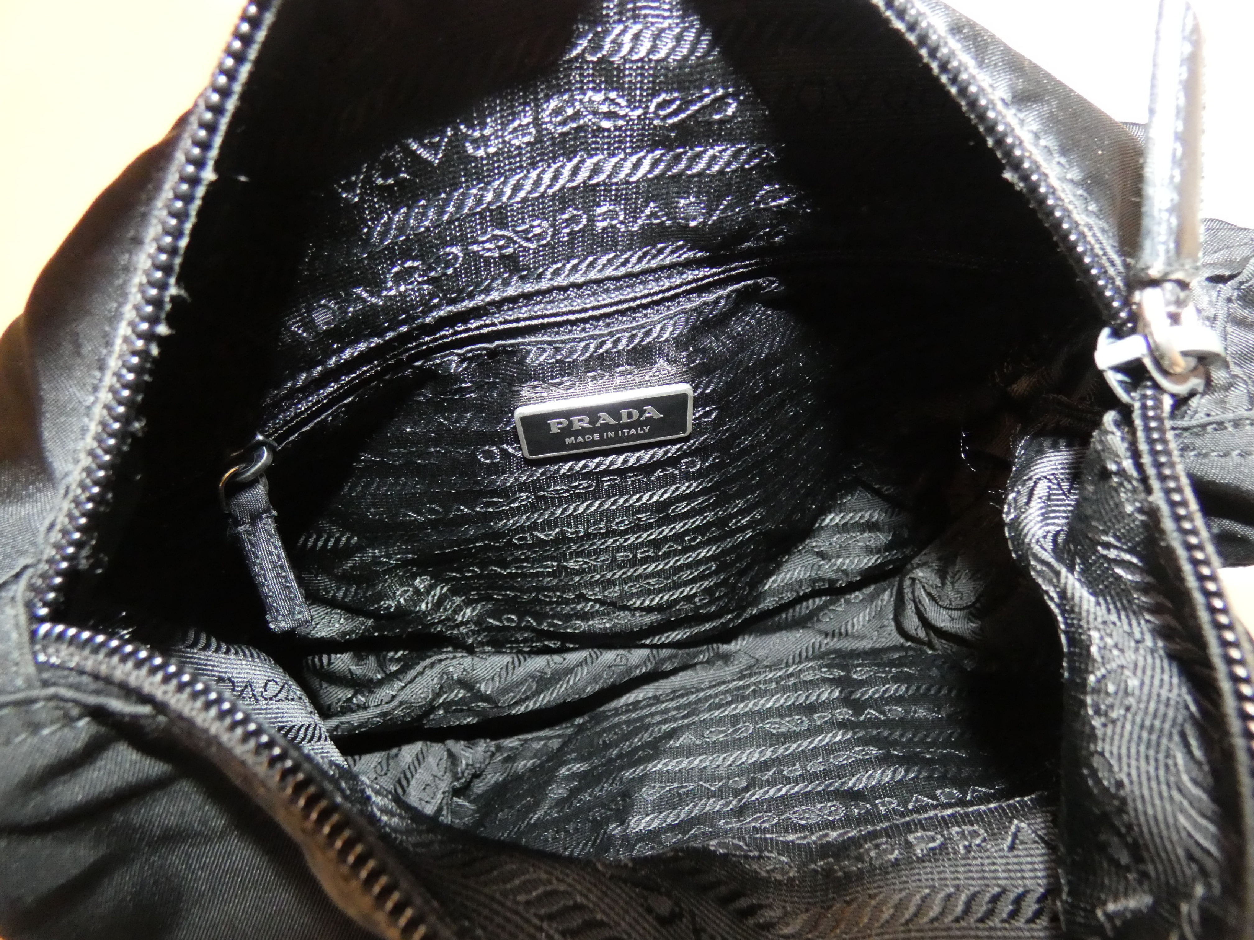 Front Belt Nylon Black Shoulder Bag — view 9