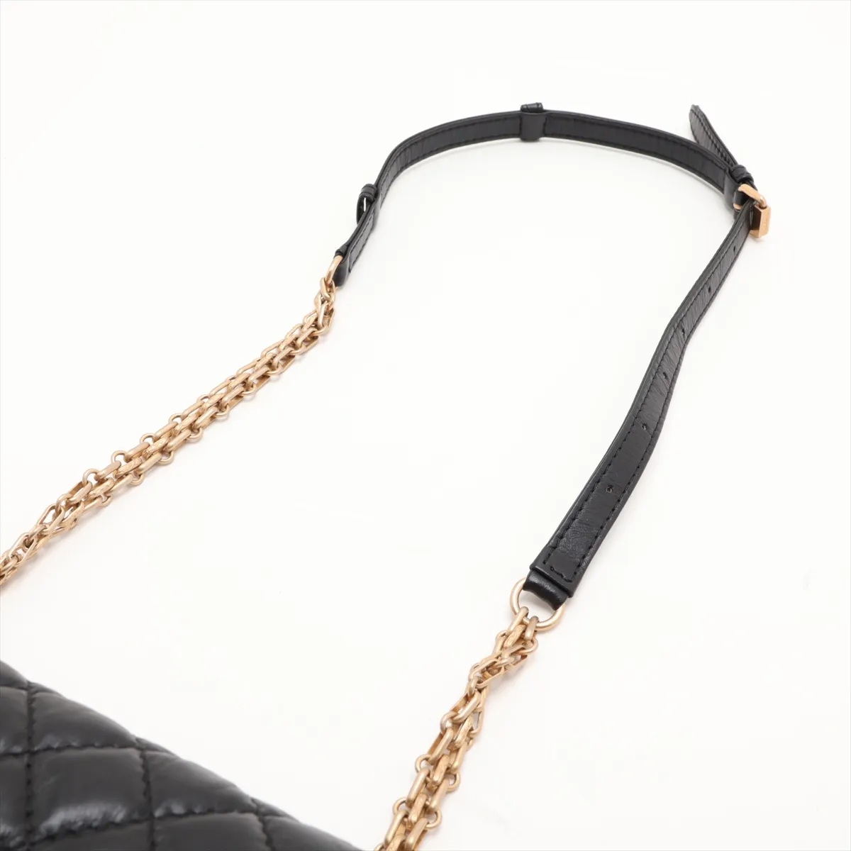 2.55 Vintage Calfskin Waist Pouch, Black with Gold Hardware, 27556983, Serial Number 27 — view 5