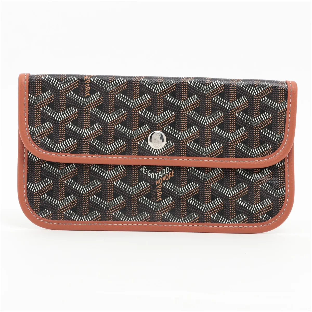 Saint Louis PM PVC x Leather Pouch, Brown x Black (Pouch only)