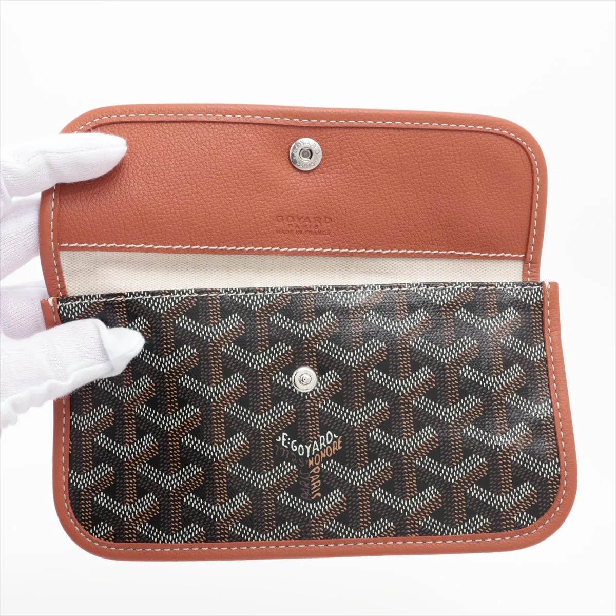 Saint Louis PM PVC x Leather Pouch, Brown x Black (Pouch only) — view 3