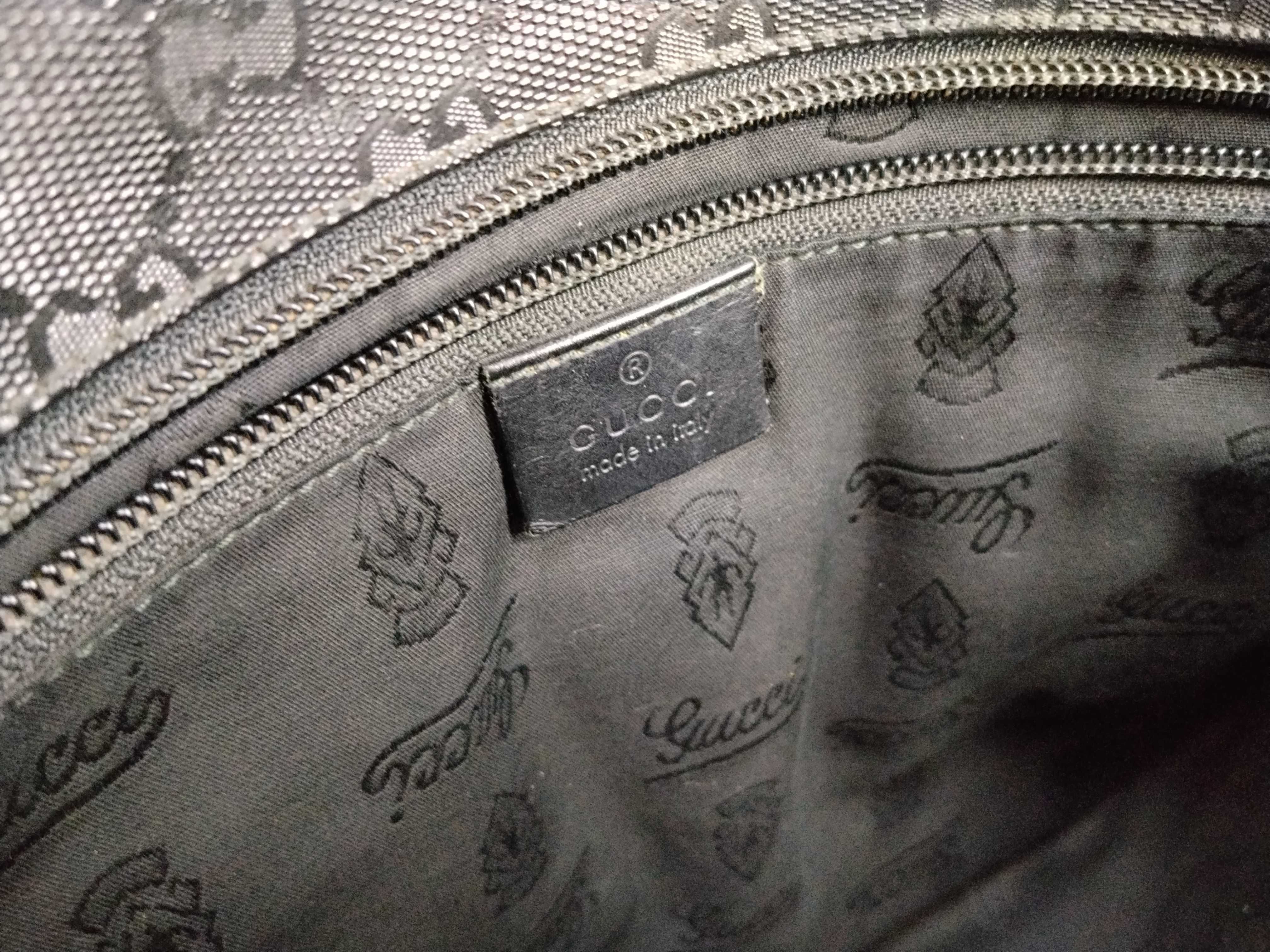 GG Supreme PVC x Leather Messenger Shoulder Bag — view 12