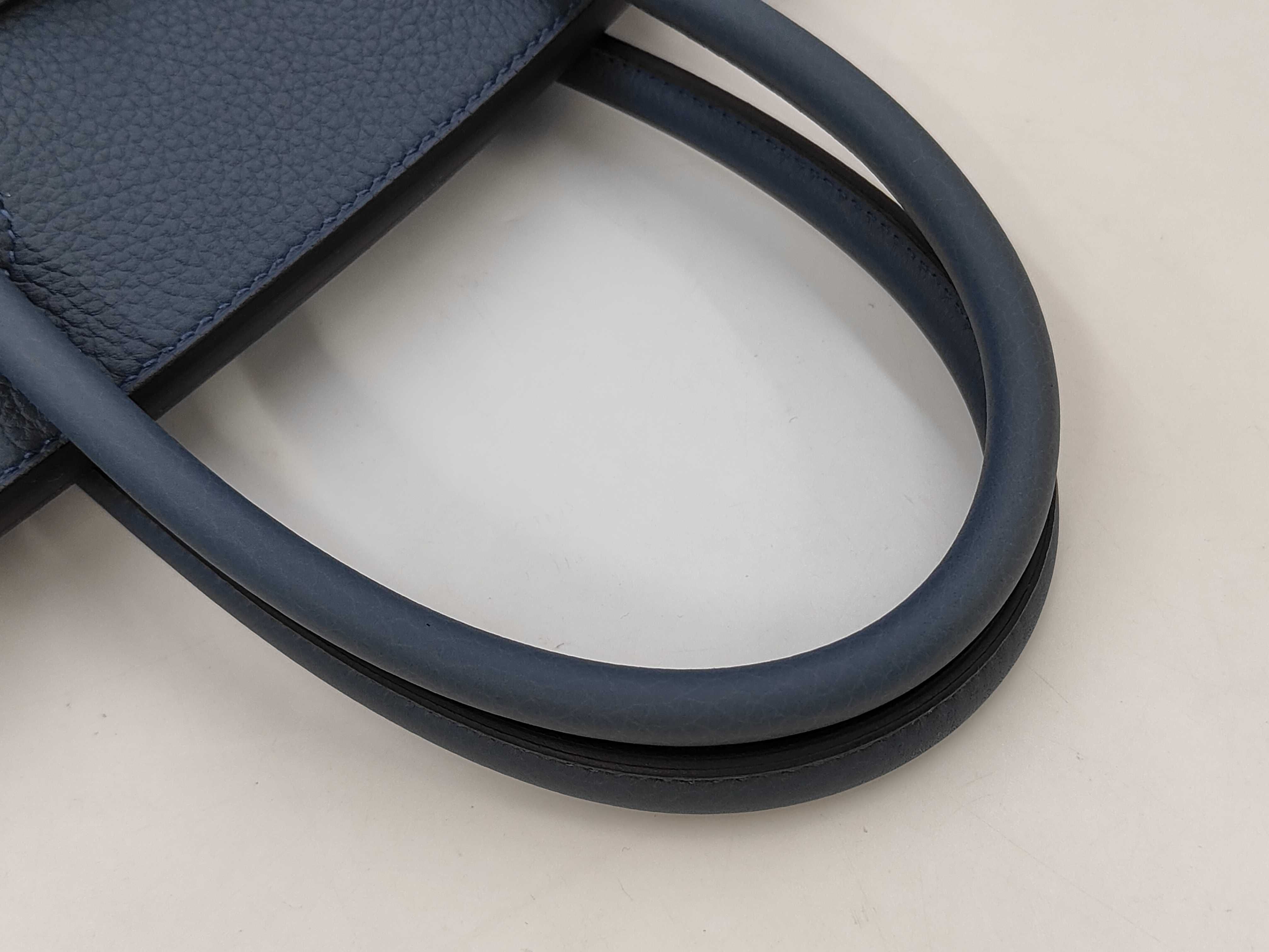 Birkin 30, Blue Tone Pet, Silver Hardware, Gold Stamp. Accessories: Paper bag, Box, Dust bag, Clochette, Padlock. Handbag. — view 5