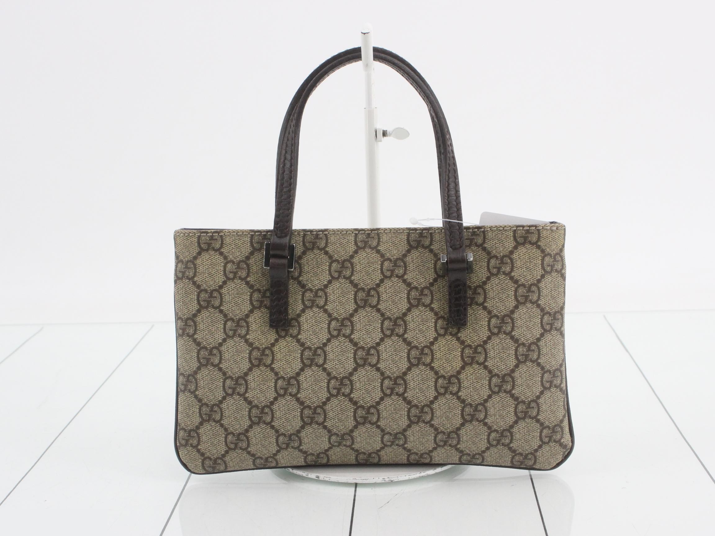 114599 GG Supreme Handbag, Leather, Beige — view 2