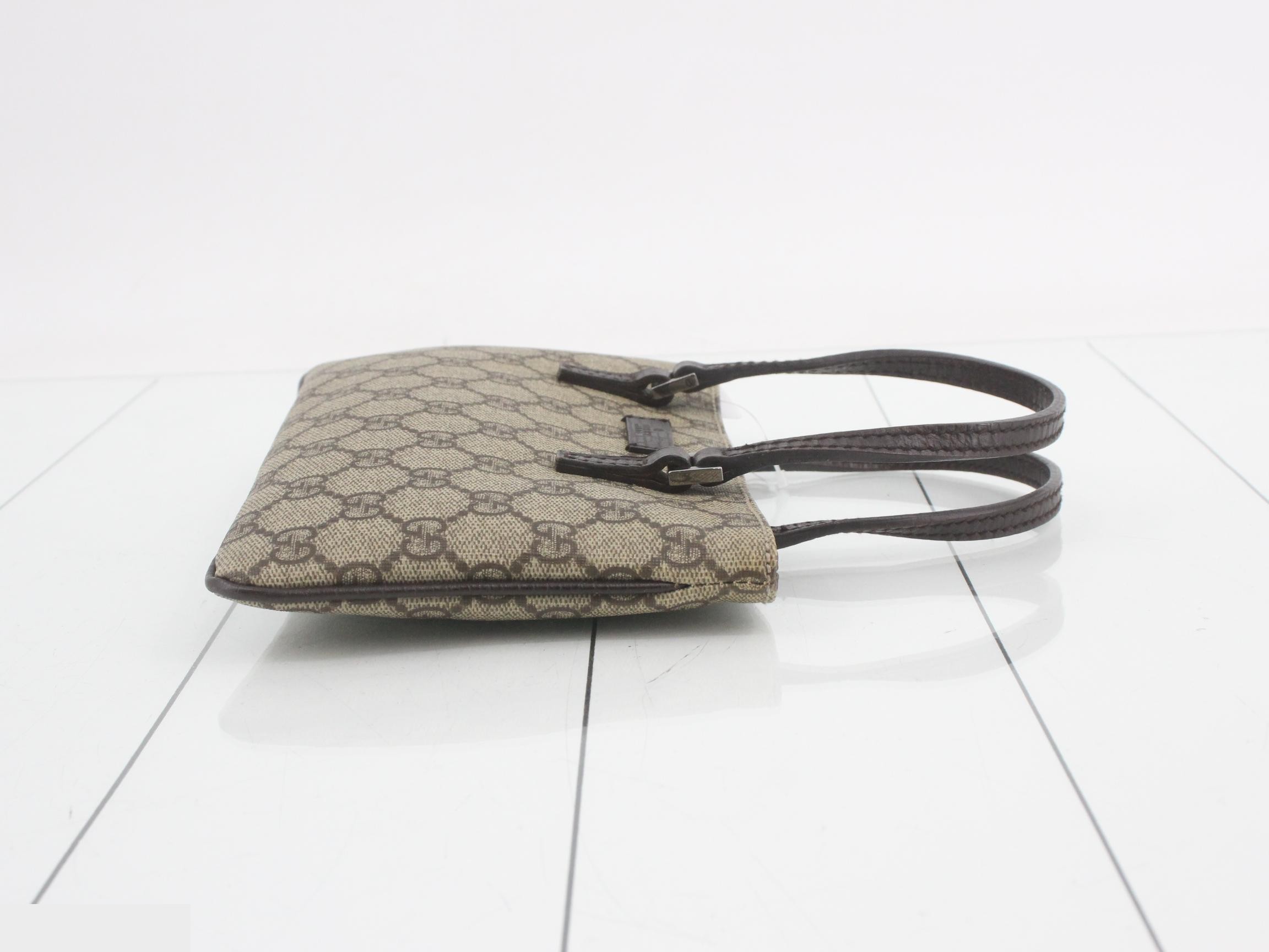 114599 GG Supreme Handbag, Leather, Beige — view 3