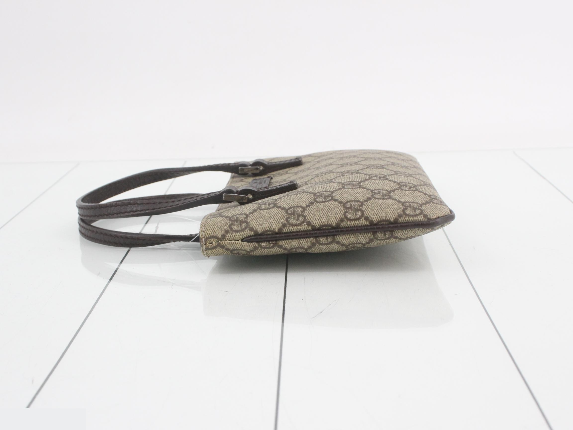 114599 GG Supreme Handbag, Leather, Beige — view 4